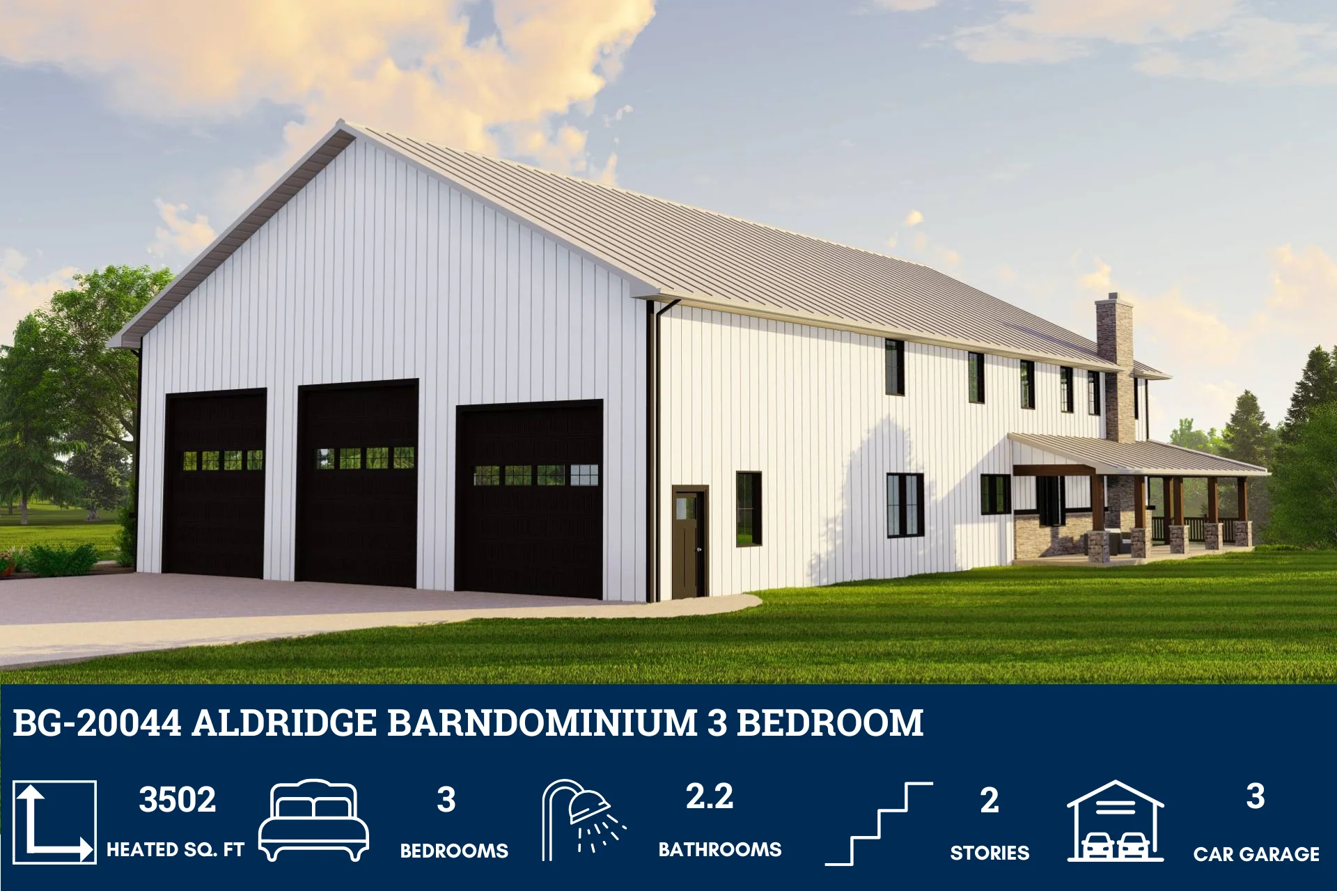 BG-20044 Aldridge Barndominium House Plan - Image 5