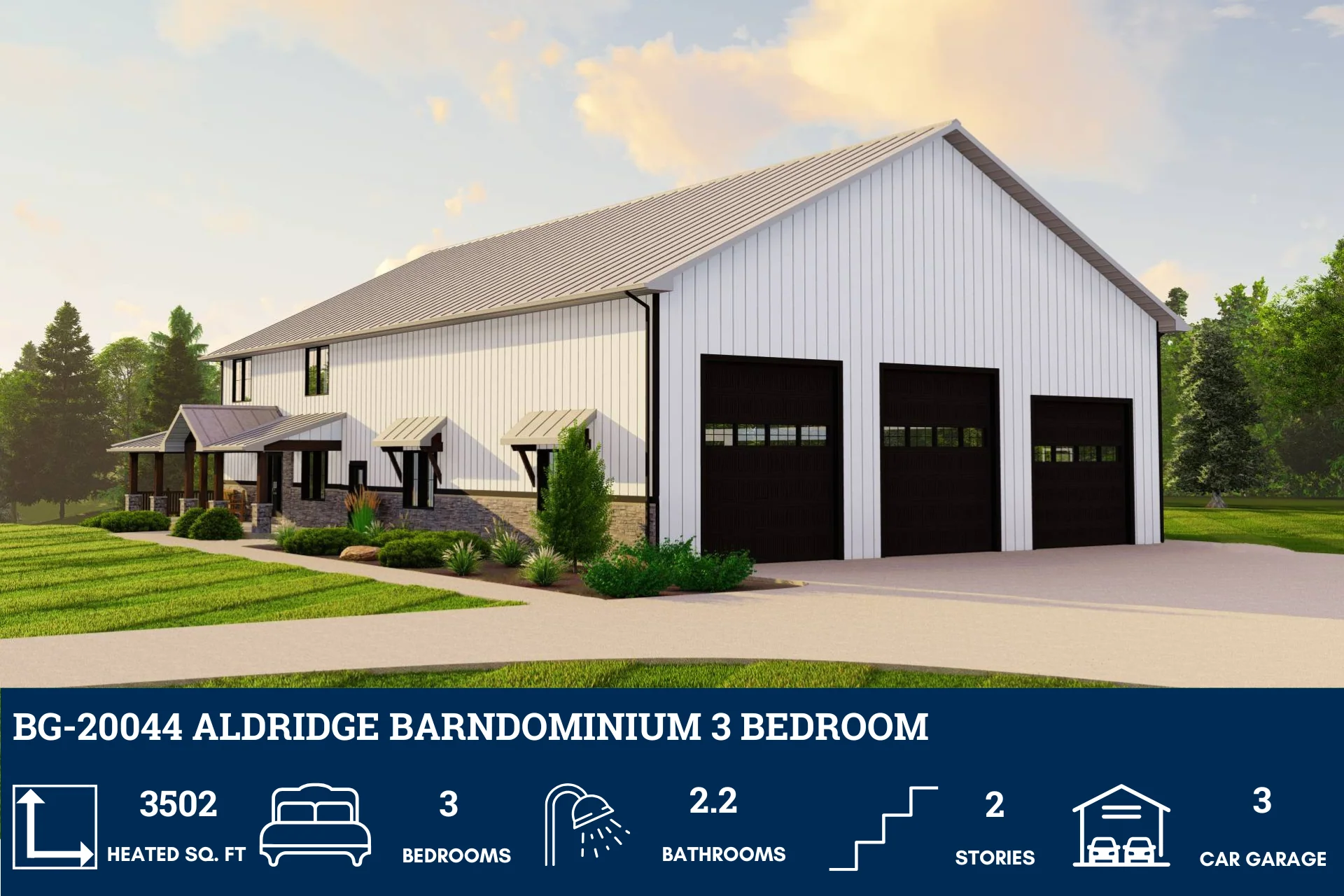 BG-20044 Aldridge Barndominium House Plan - Image 6