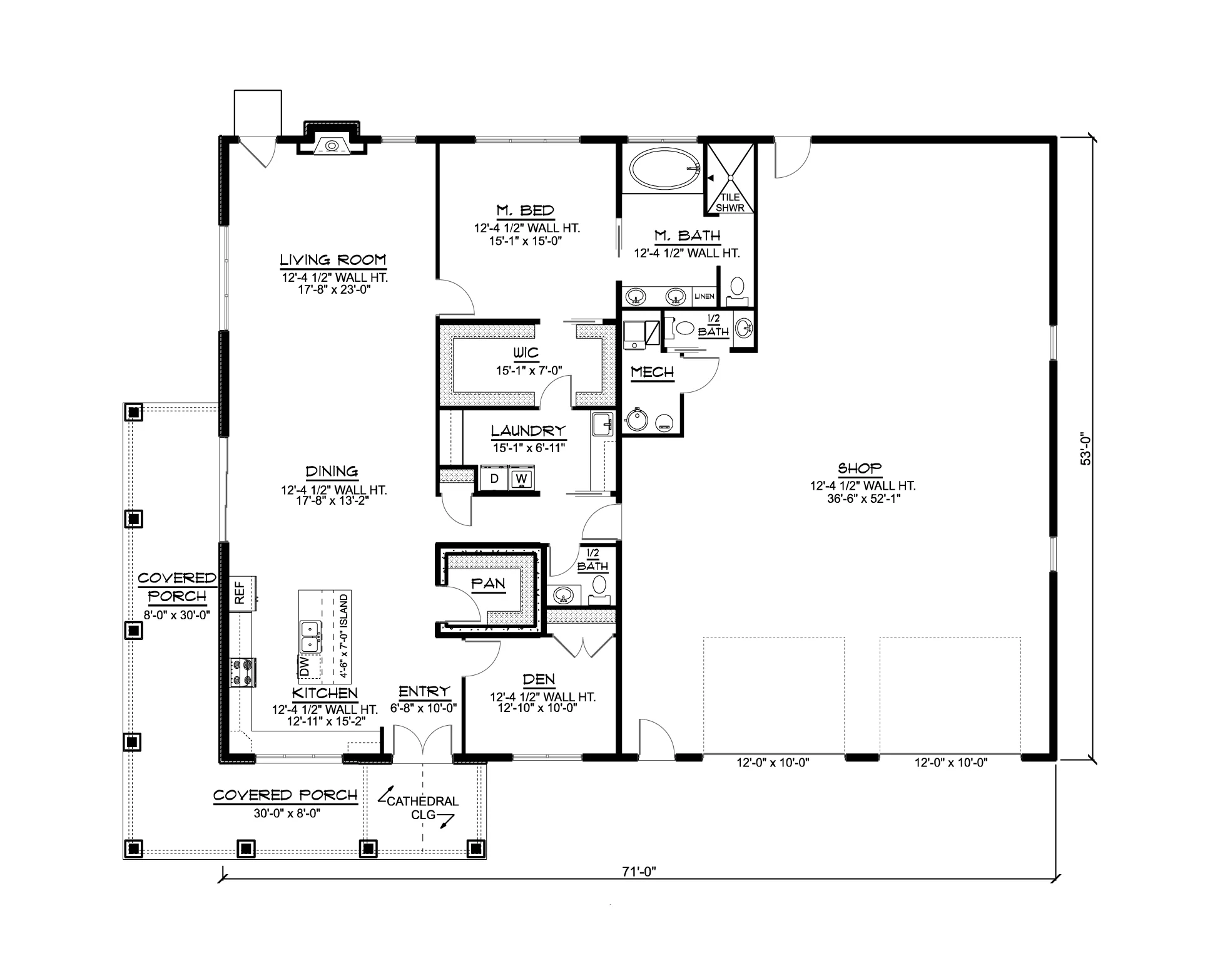 BG-20045 Claremont Barndominium House Plan - Image 13