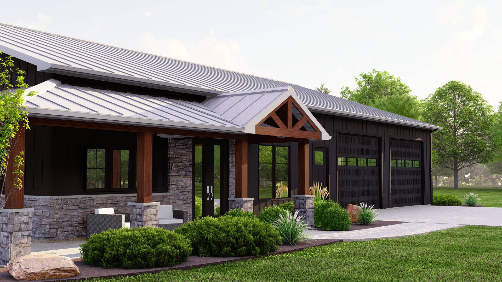 BG-20045 Claremont Barndominium House Plan - Image 8