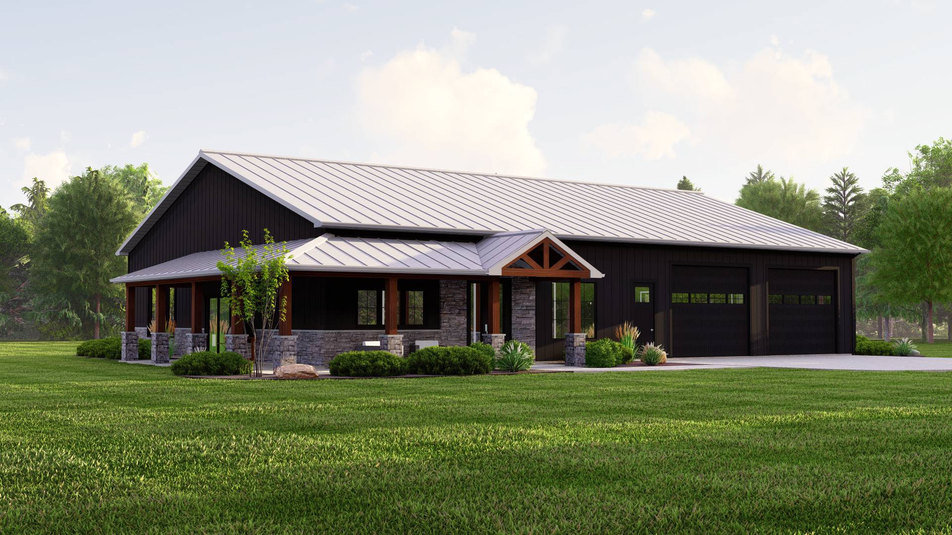 BG-20045 Claremont Barndominium House Plan - Image 9