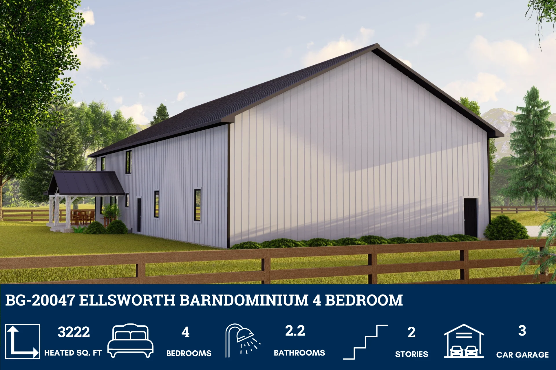 BG-20047 Ellsworth Barndominium House Plan - Image 6