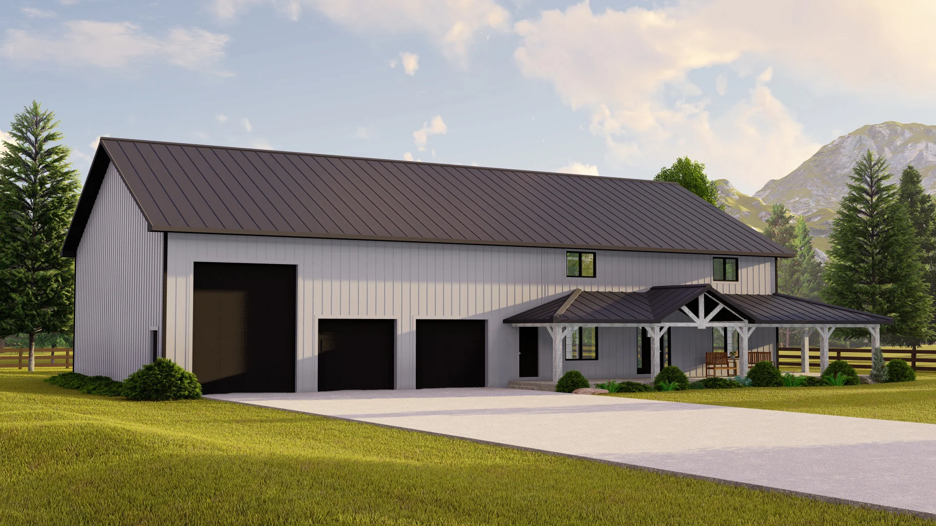 BG-20047 Ellsworth Barndominium House Plan - Image 7