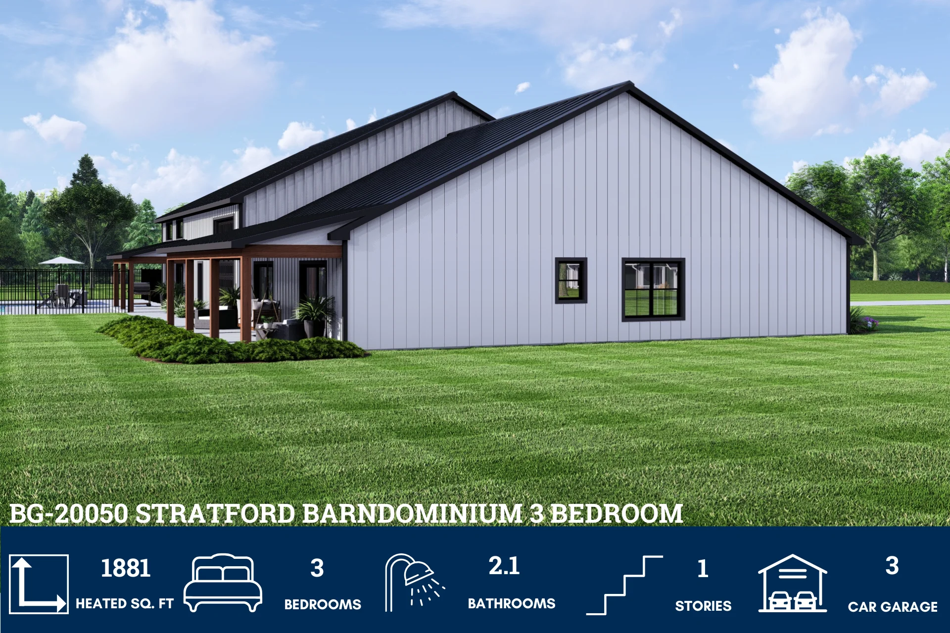 BG-20050 Stratford Barndominium House Plan - Image 4