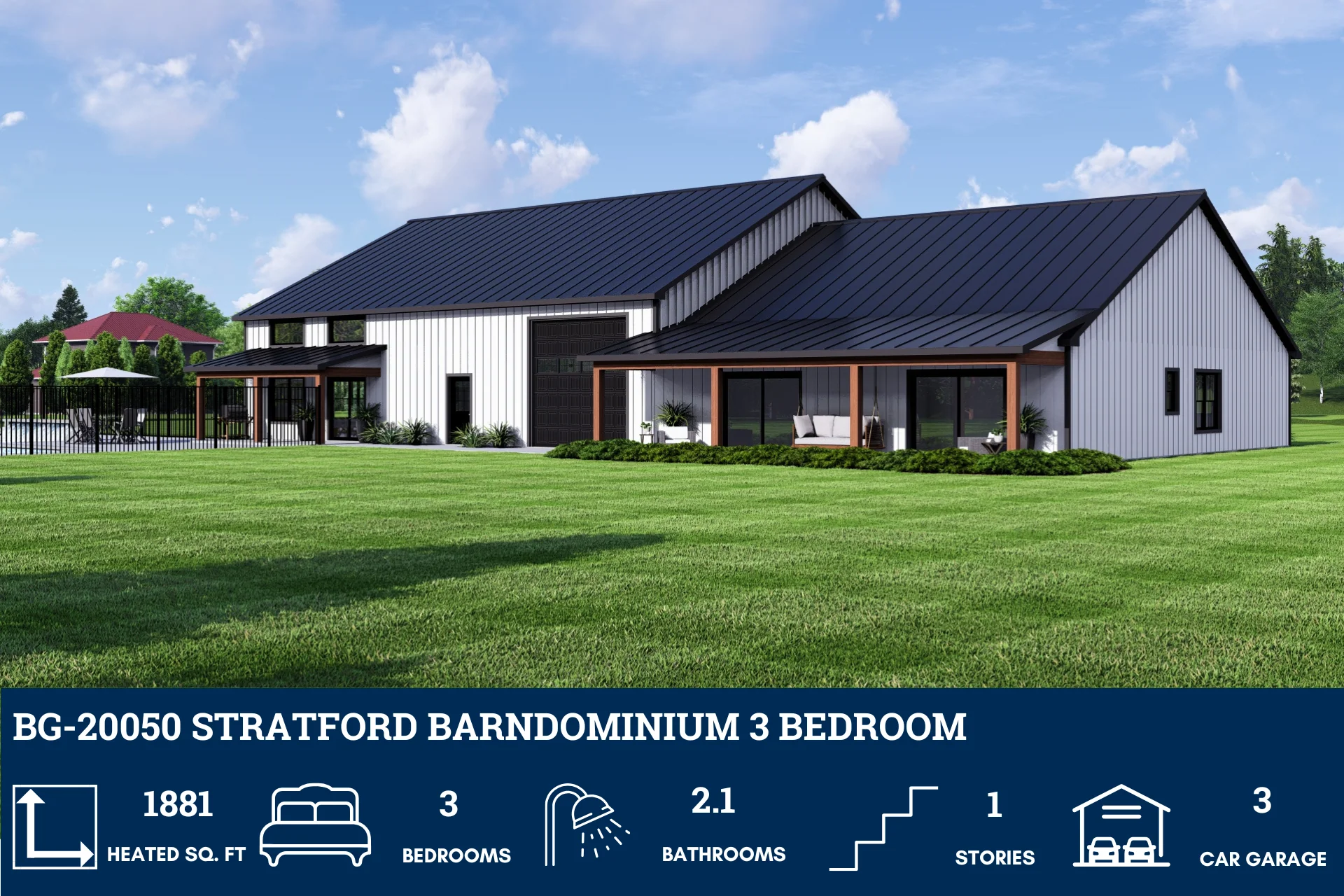 BG-20050 Stratford Barndominium House Plan - Image 5