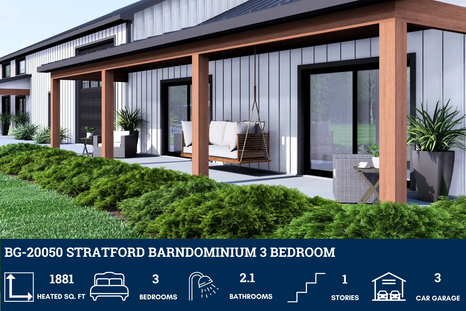 BG-20050 Stratford Barndominium House Plan - Image 6