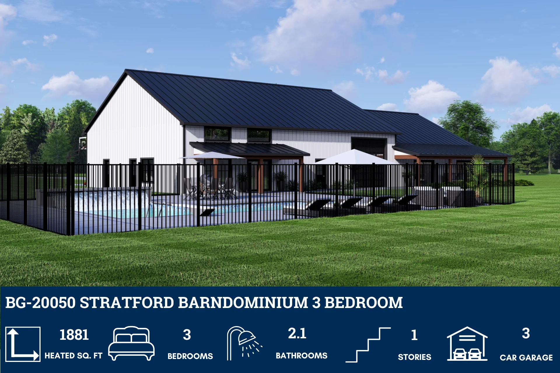 BG-20050 Stratford Barndominium House Plan - Image 7