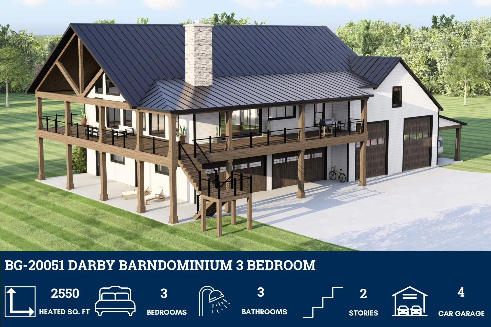 BG-20051 Darby Barndominium House Plan - Image 3