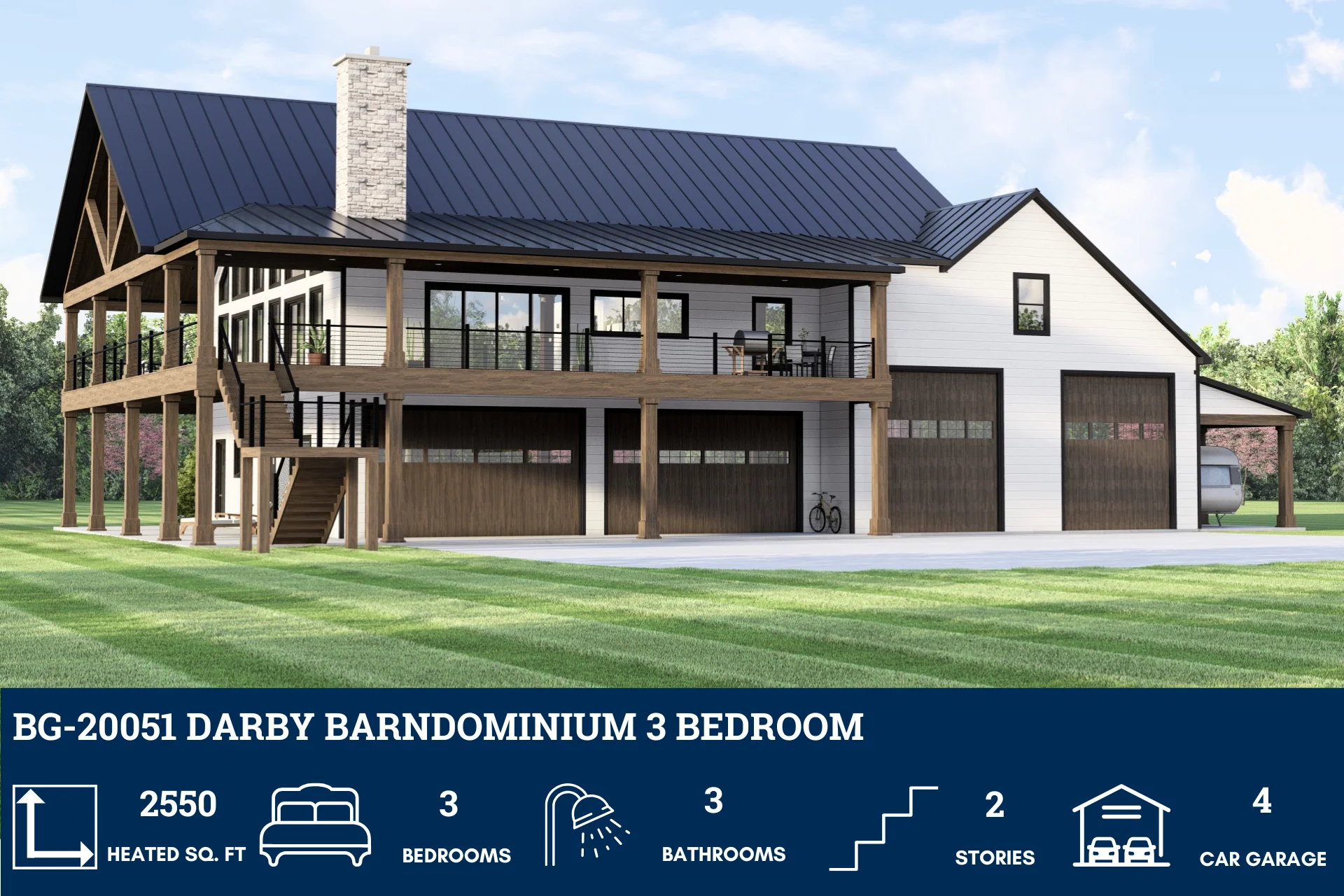 BG-20051 Darby Barndominium House Plan - Image 4