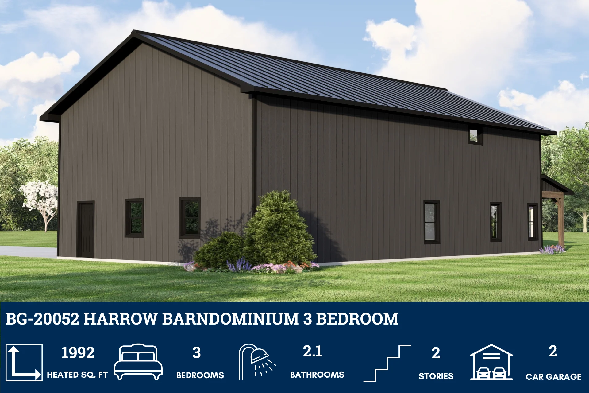 BG-20052 Harrow Barndominium House Plan - Image 4