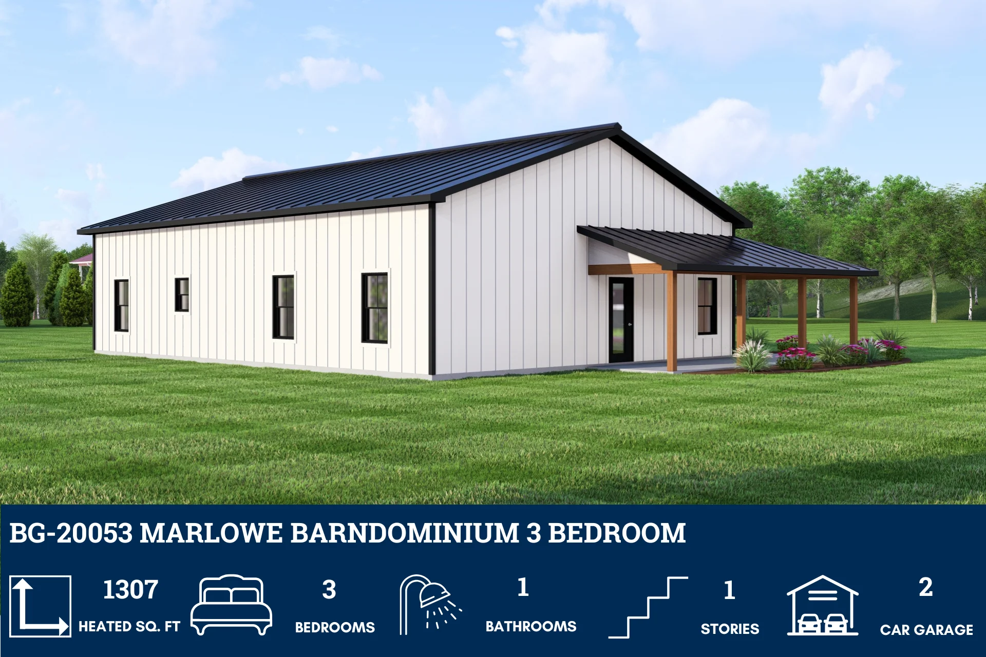 BG-20053 Marlowe Barndominium House Plan - Image 4
