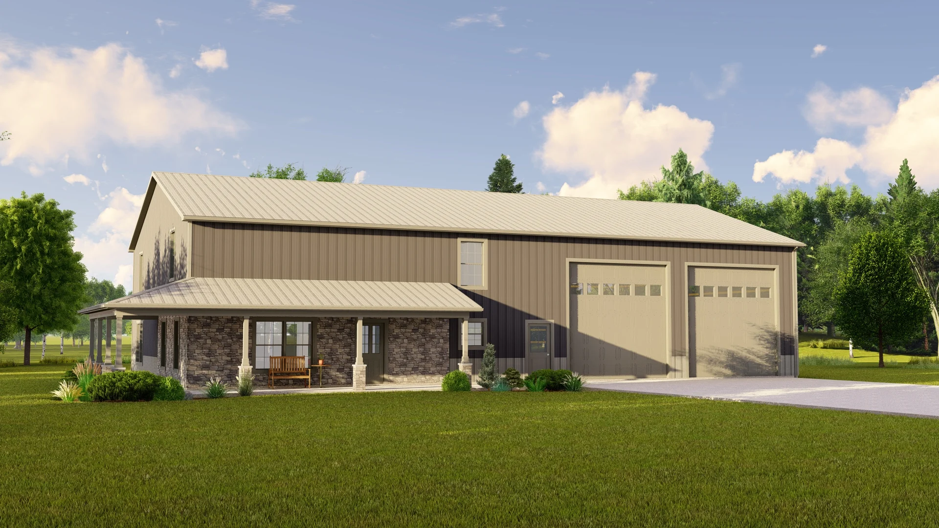 BG-20054 Norwood Barndominium House Plan - Image 5