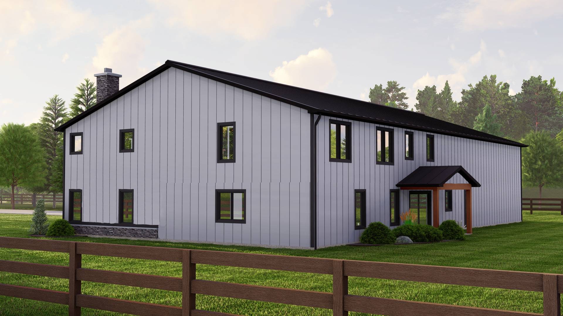 BG-20055 Piedmont Barndominium House Plan - Image 10