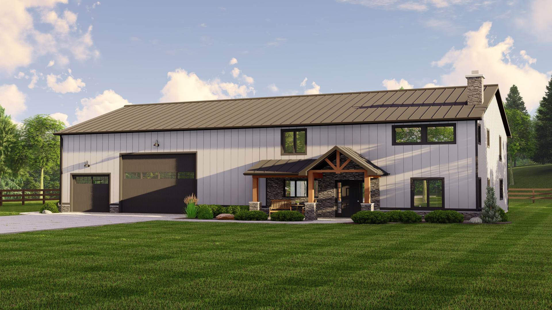 BG-20055 Piedmont Barndominium House Plan - Image 6