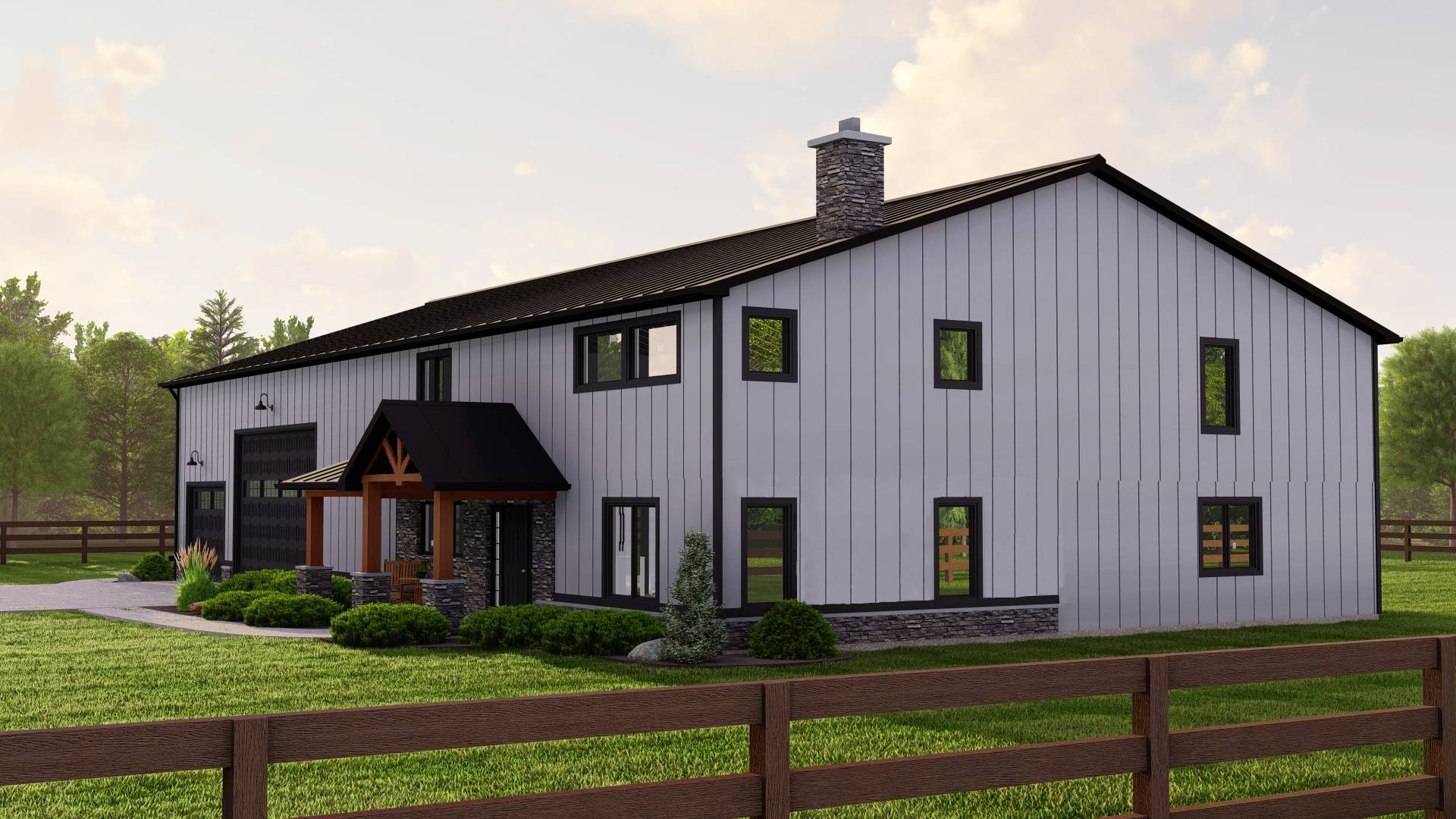 BG-20055 Piedmont Barndominium House Plan - Image 8