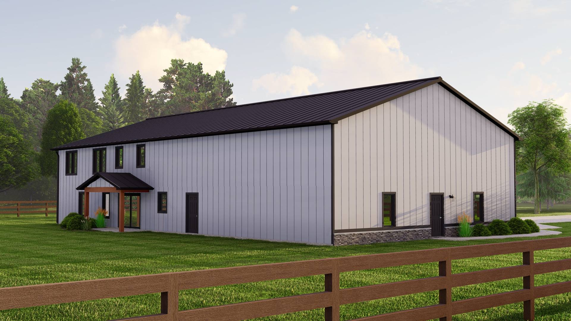 BG-20055 Piedmont Barndominium House Plan - Image 9