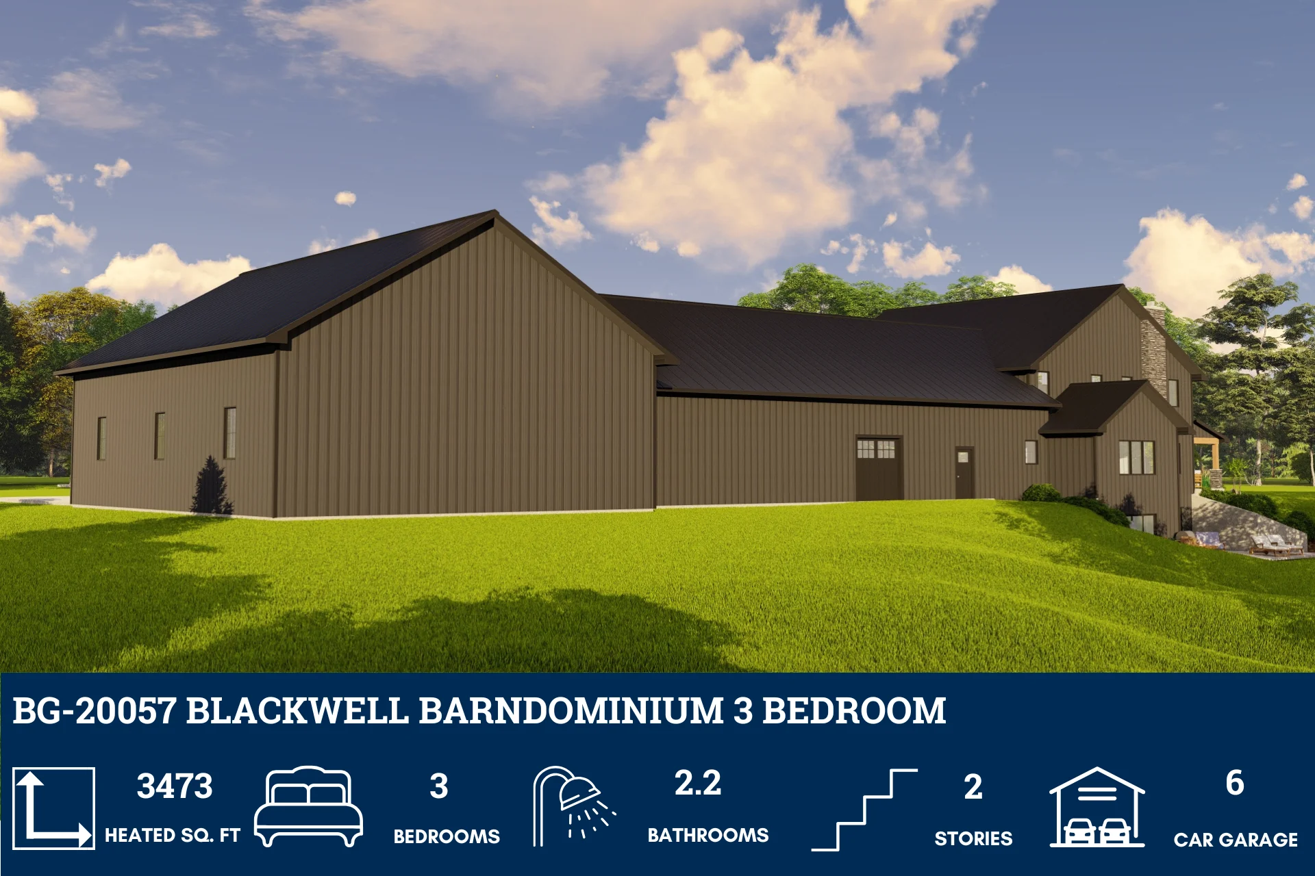 BG-20057 Blackwell Barndominium House Plan - Image 2