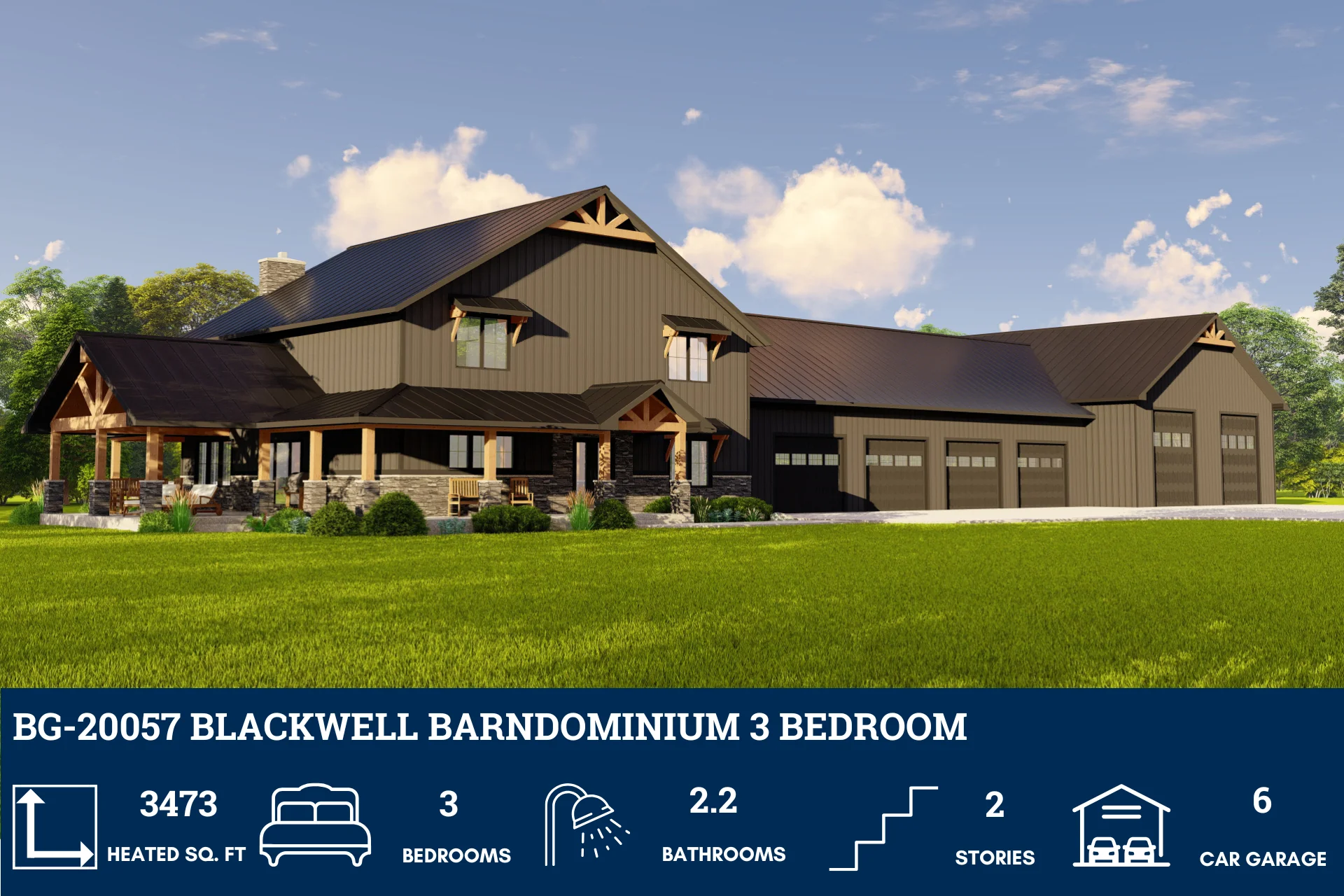 BG-20057 Blackwell Barndominium House Plan - Image 4