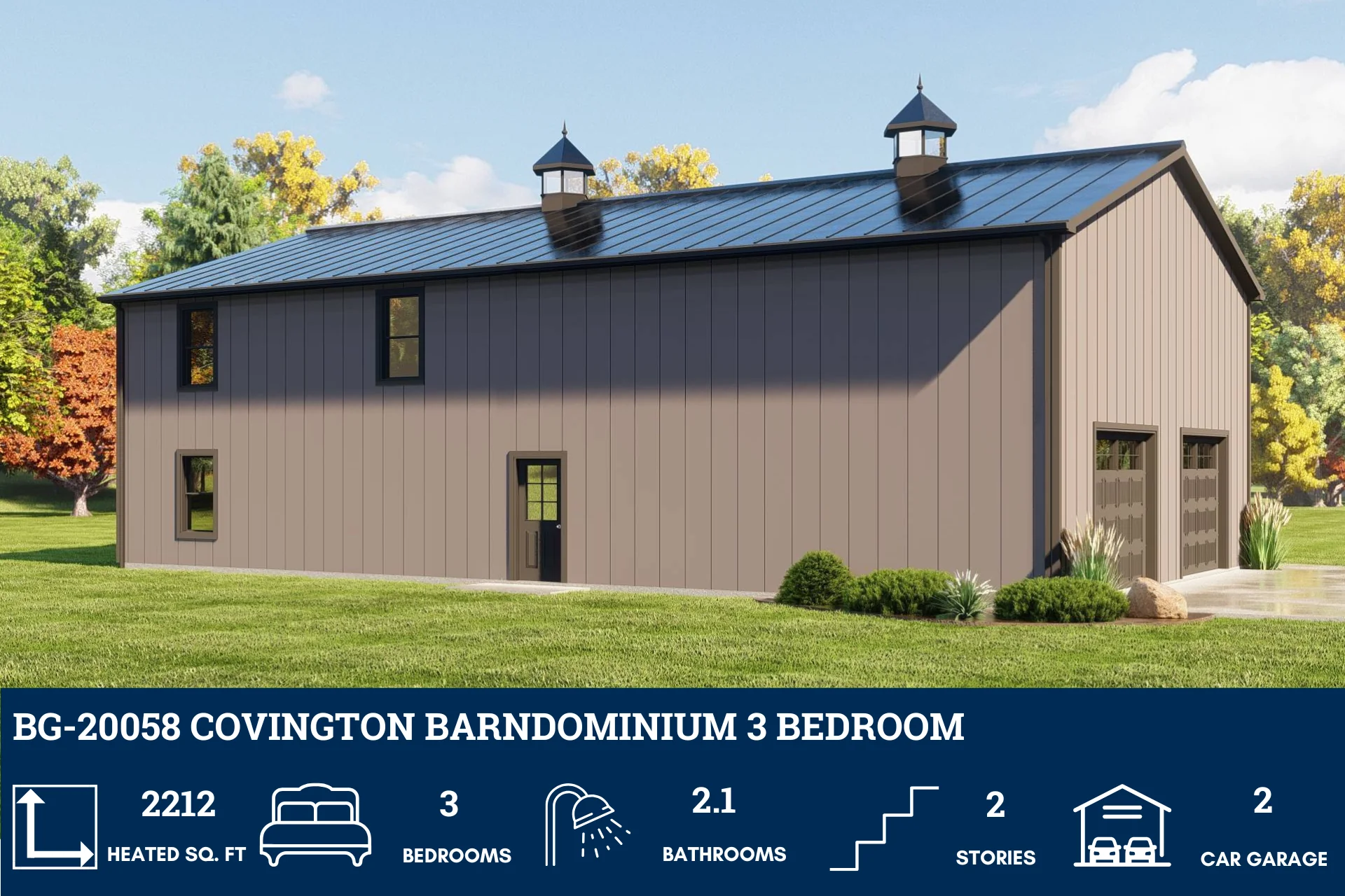 BG-20058 Covington Barndominium House Plan - Image 4
