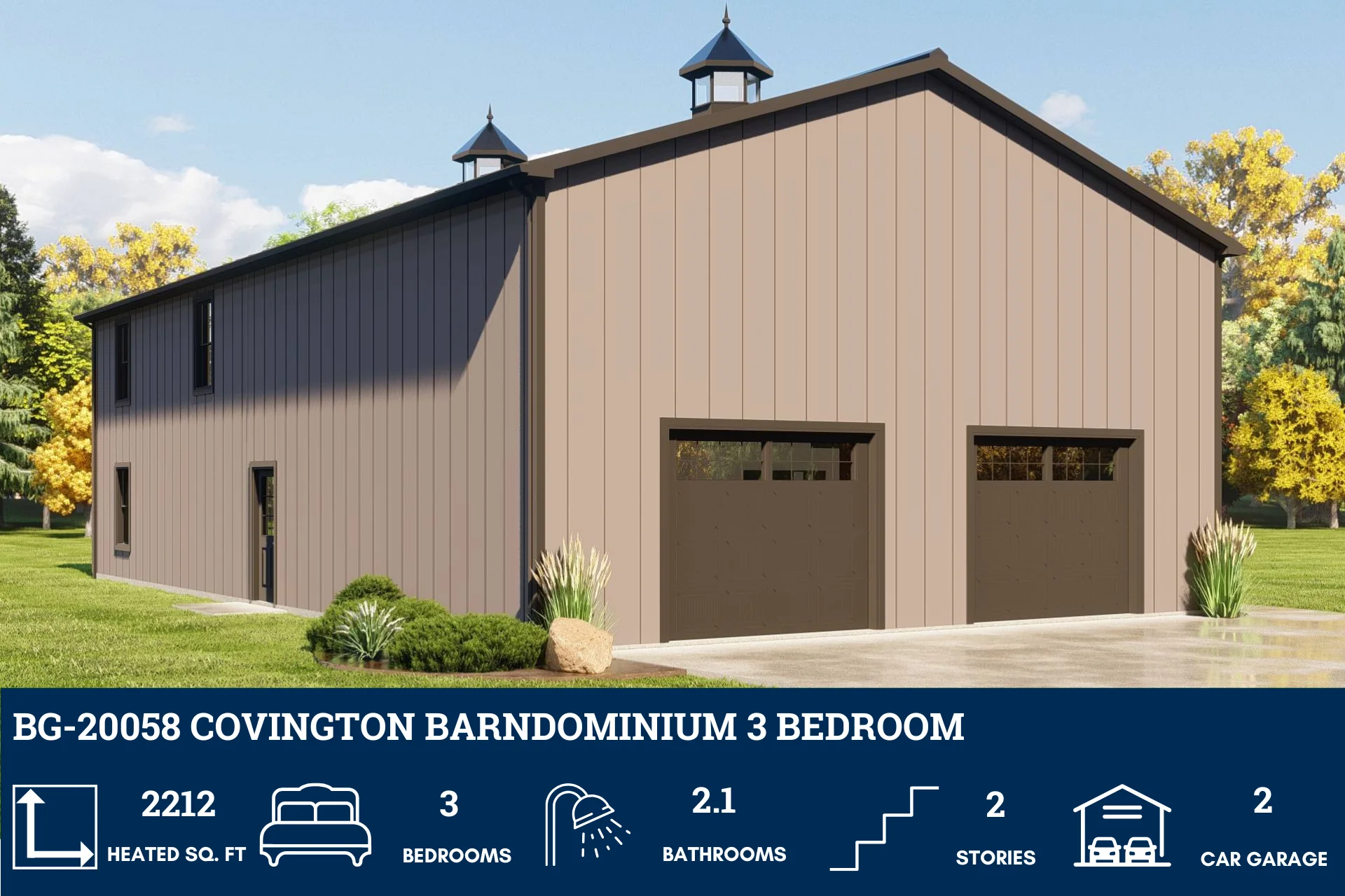 BG-20058 Covington Barndominium House Plan - Image 5