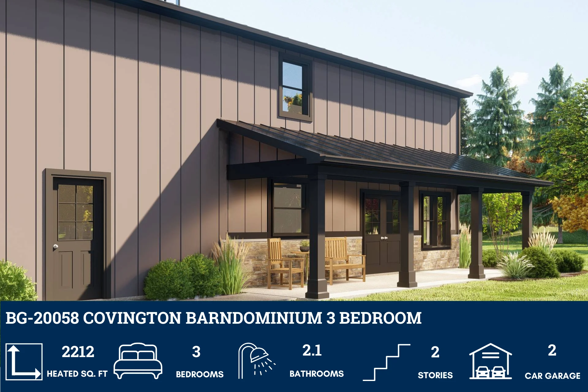BG-20058 Covington Barndominium House Plan - Image 6