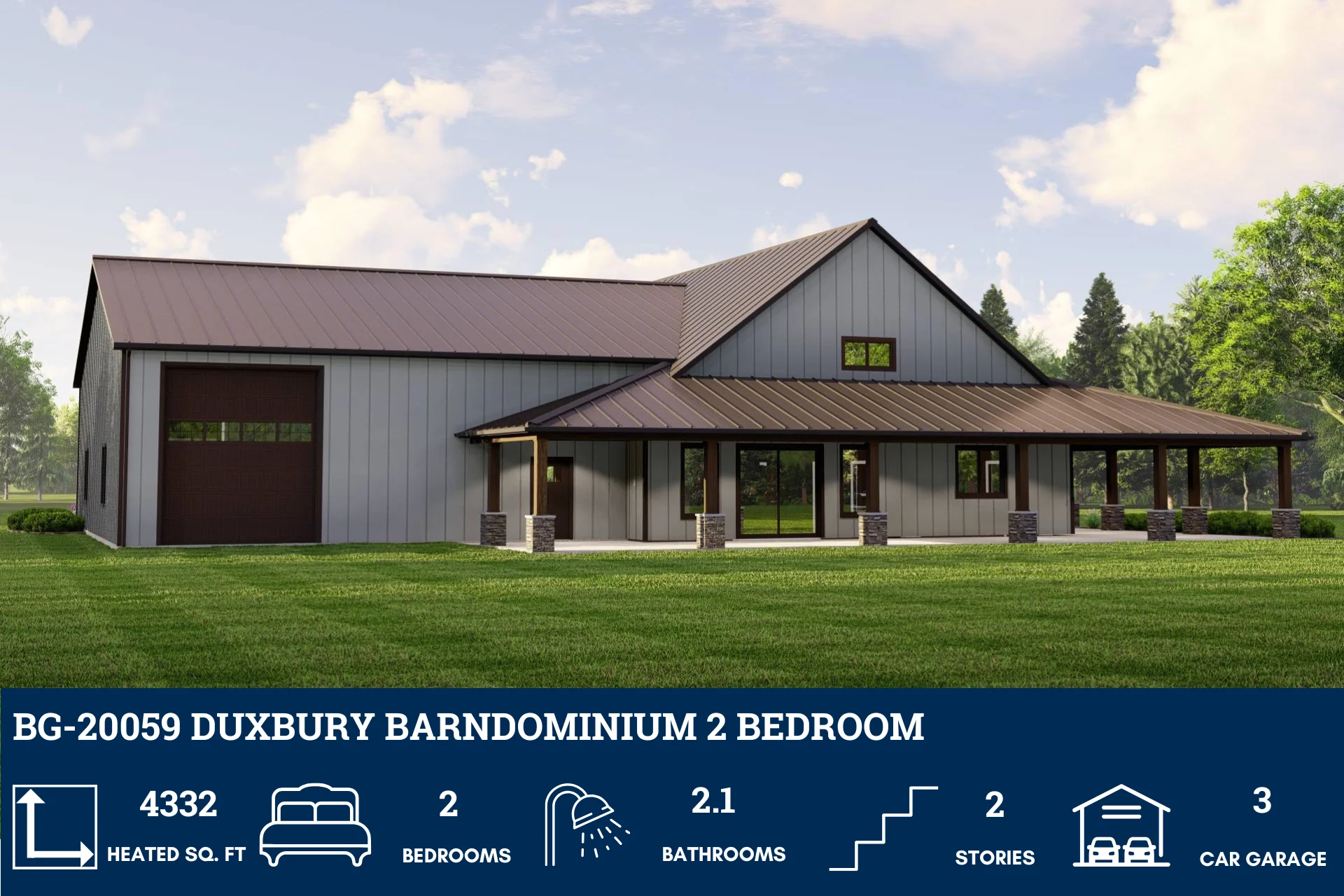 BG-20059 Duxbury Barndominium House Plan - Image 5