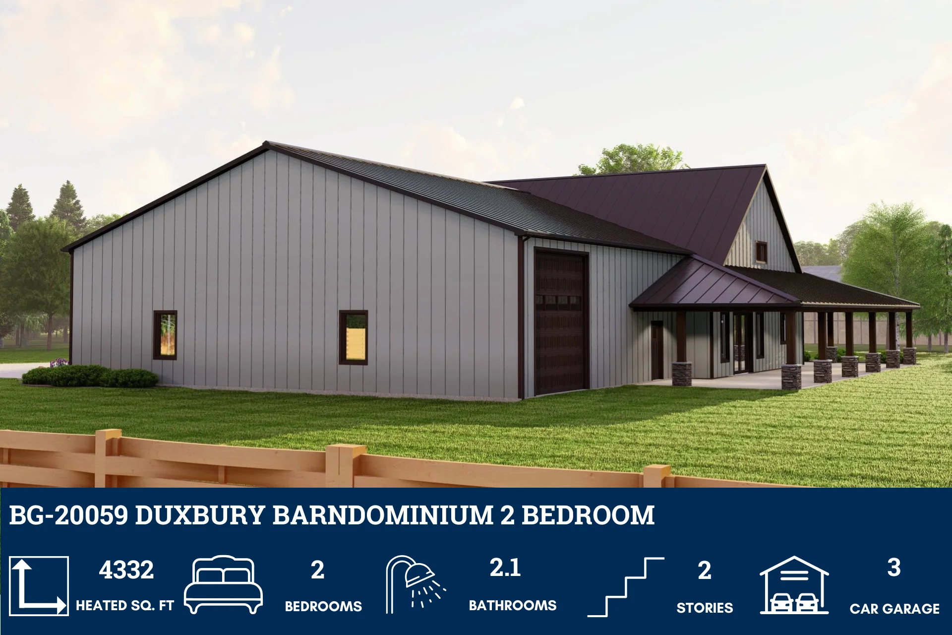 BG-20059 Duxbury Barndominium House Plan - Image 6