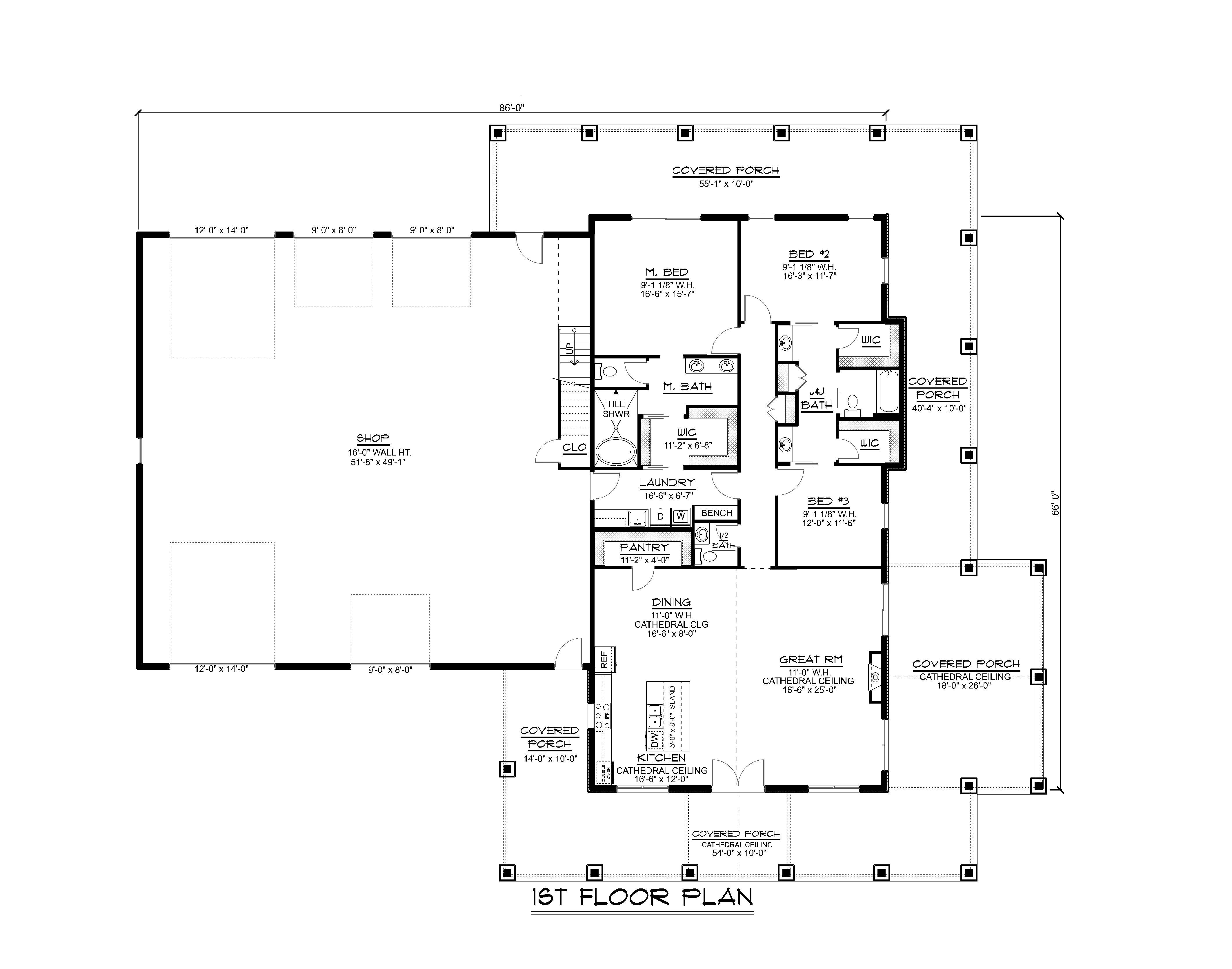 BG-20060 Newport Barndominium House Plan - Image 14