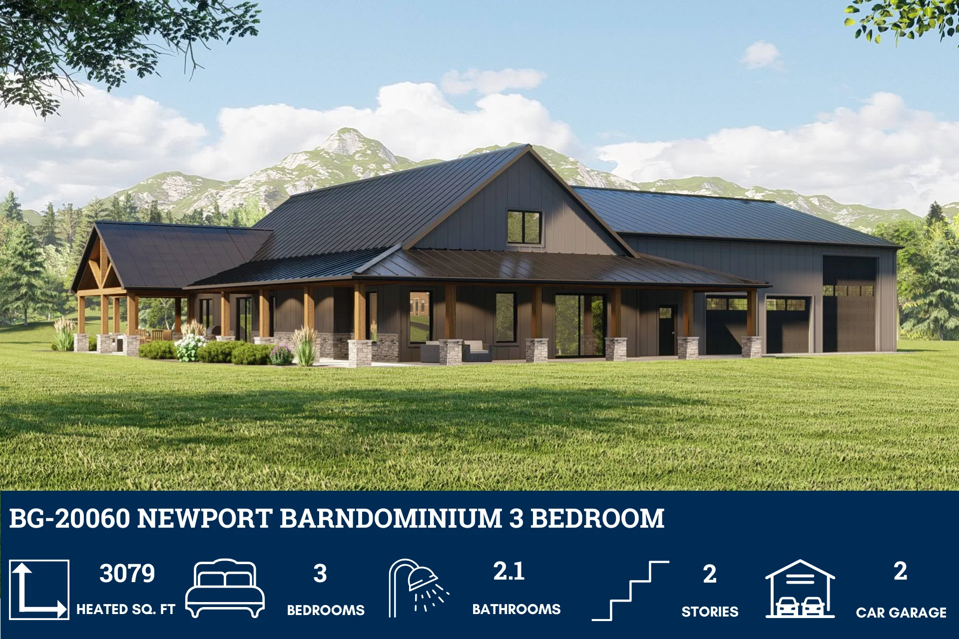 BG-20060 Newport Barndominium House Plan - Image 5