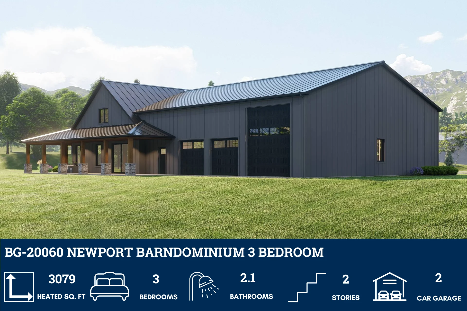 BG-20060 Newport Barndominium House Plan - Image 6