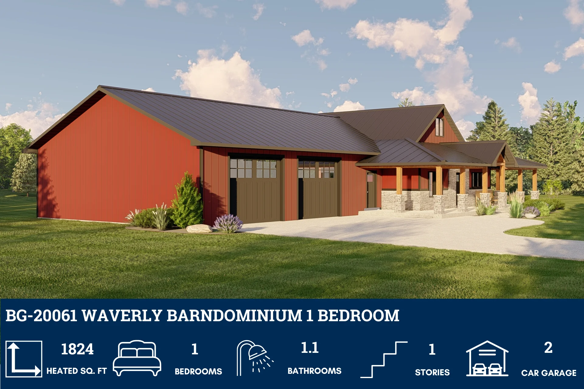 BG-20061 Waverly Barndominium House Plan - Image 3
