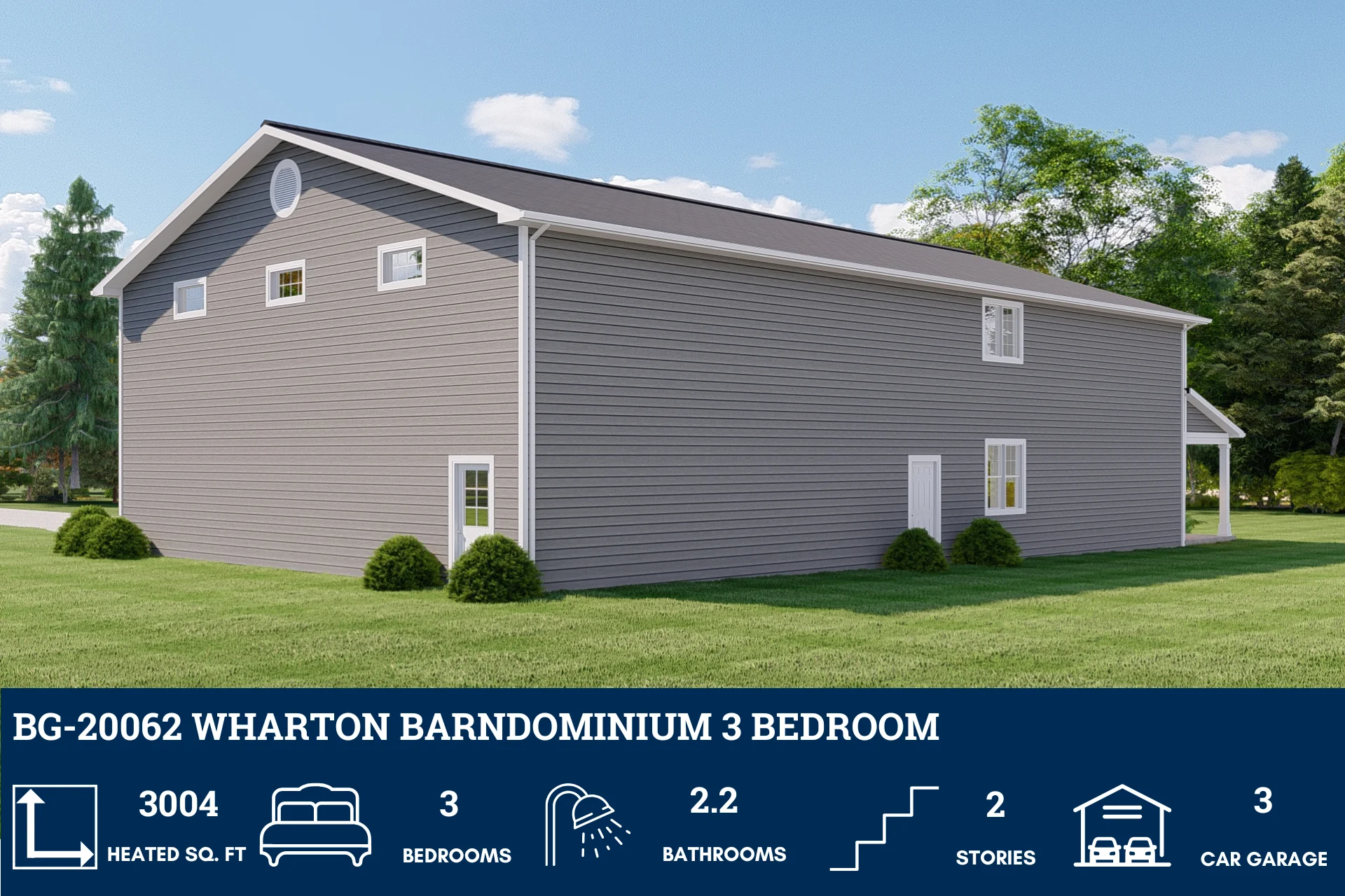 BG-20062 Wharton Barndominium House Plan - Image 4