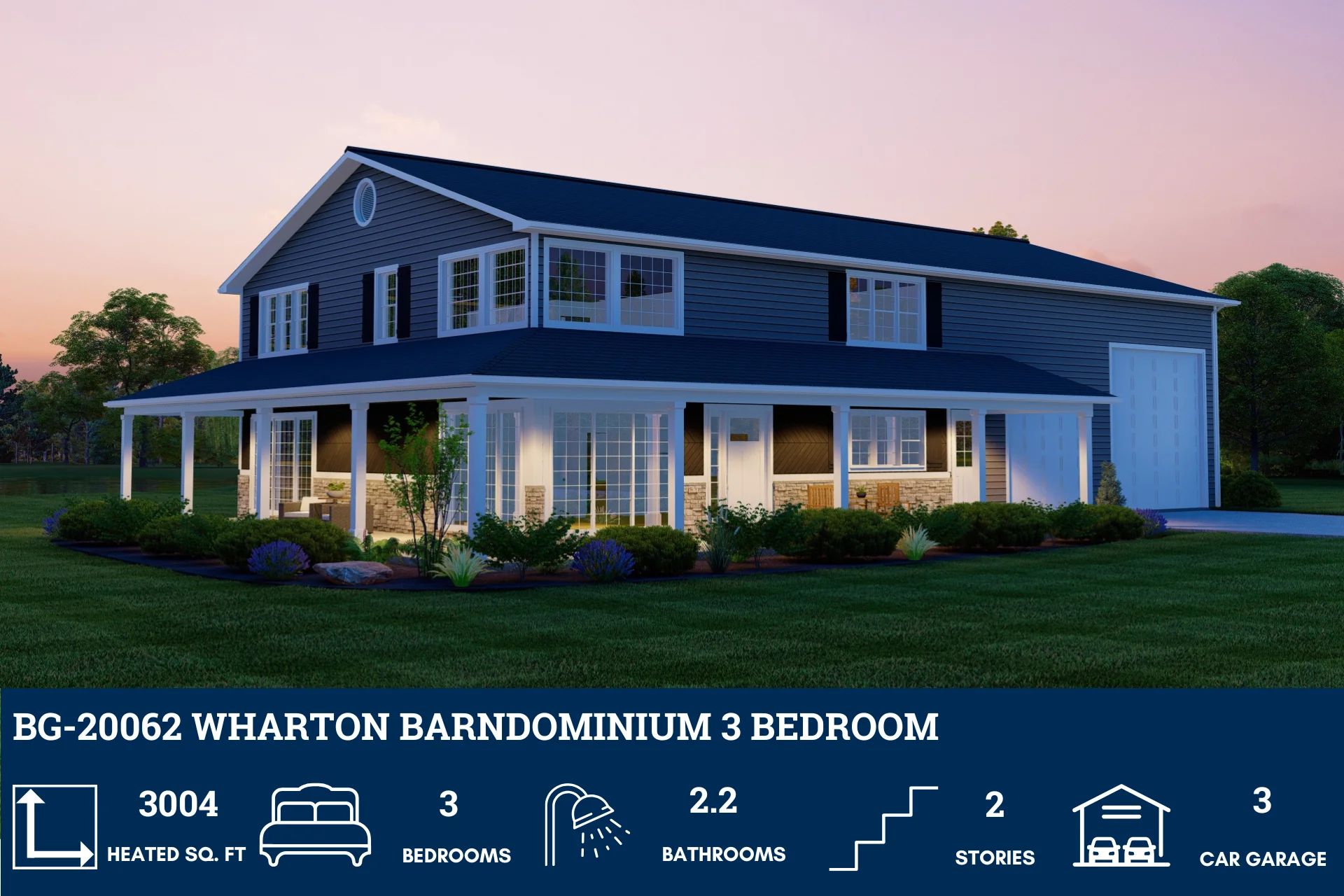 BG-20062 Wharton Barndominium House Plan - Image 5
