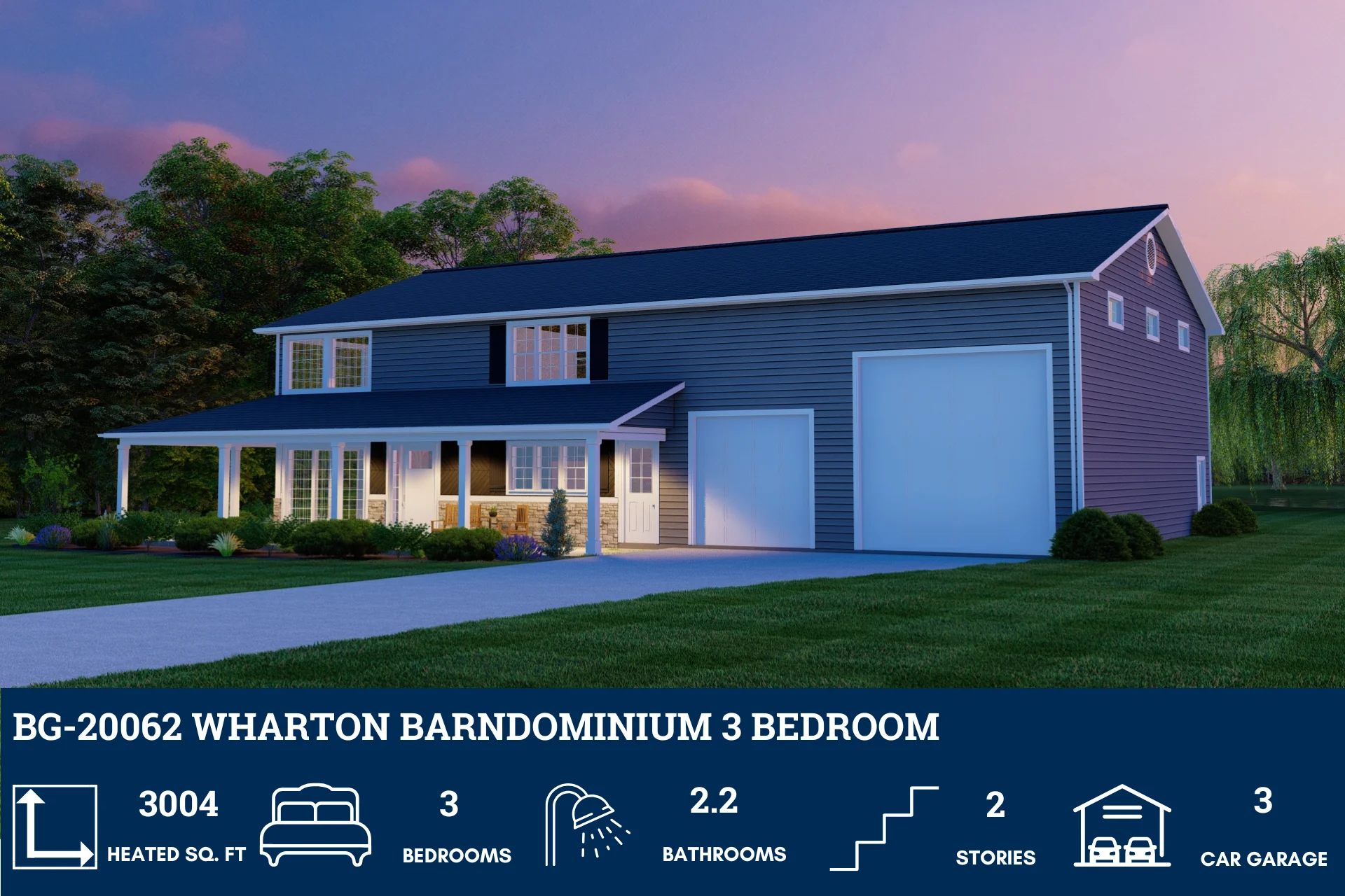 BG-20062 Wharton Barndominium House Plan - Image 6