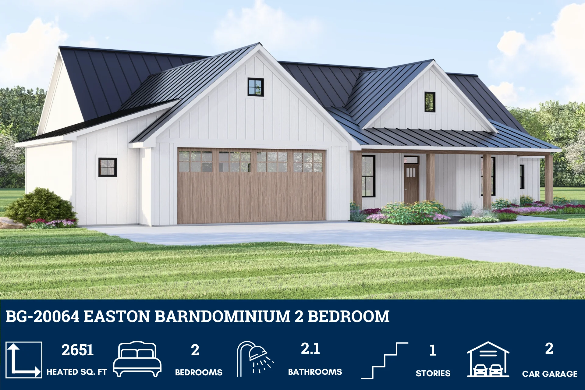 BG-20064 Easton Barndominium House Plan - Image 2