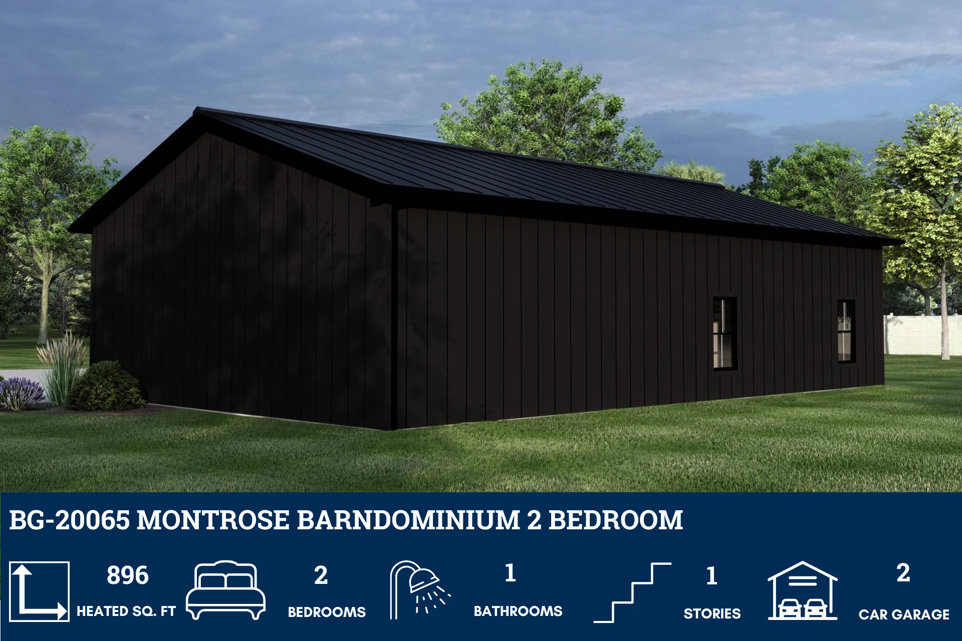 BG-20065 Montrose Barndominium House Plan - Image 3