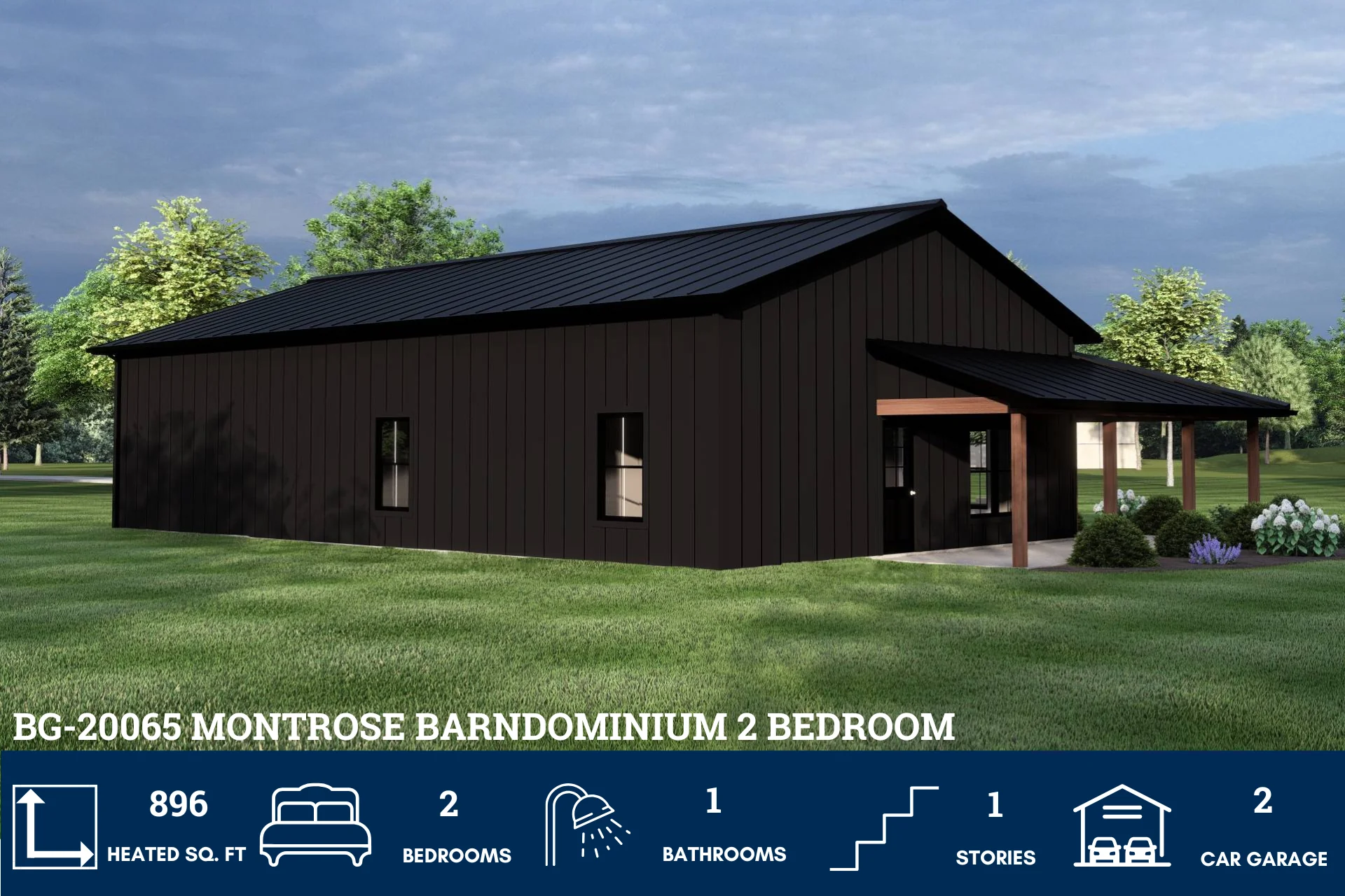 BG-20065 Montrose Barndominium House Plan - Image 4