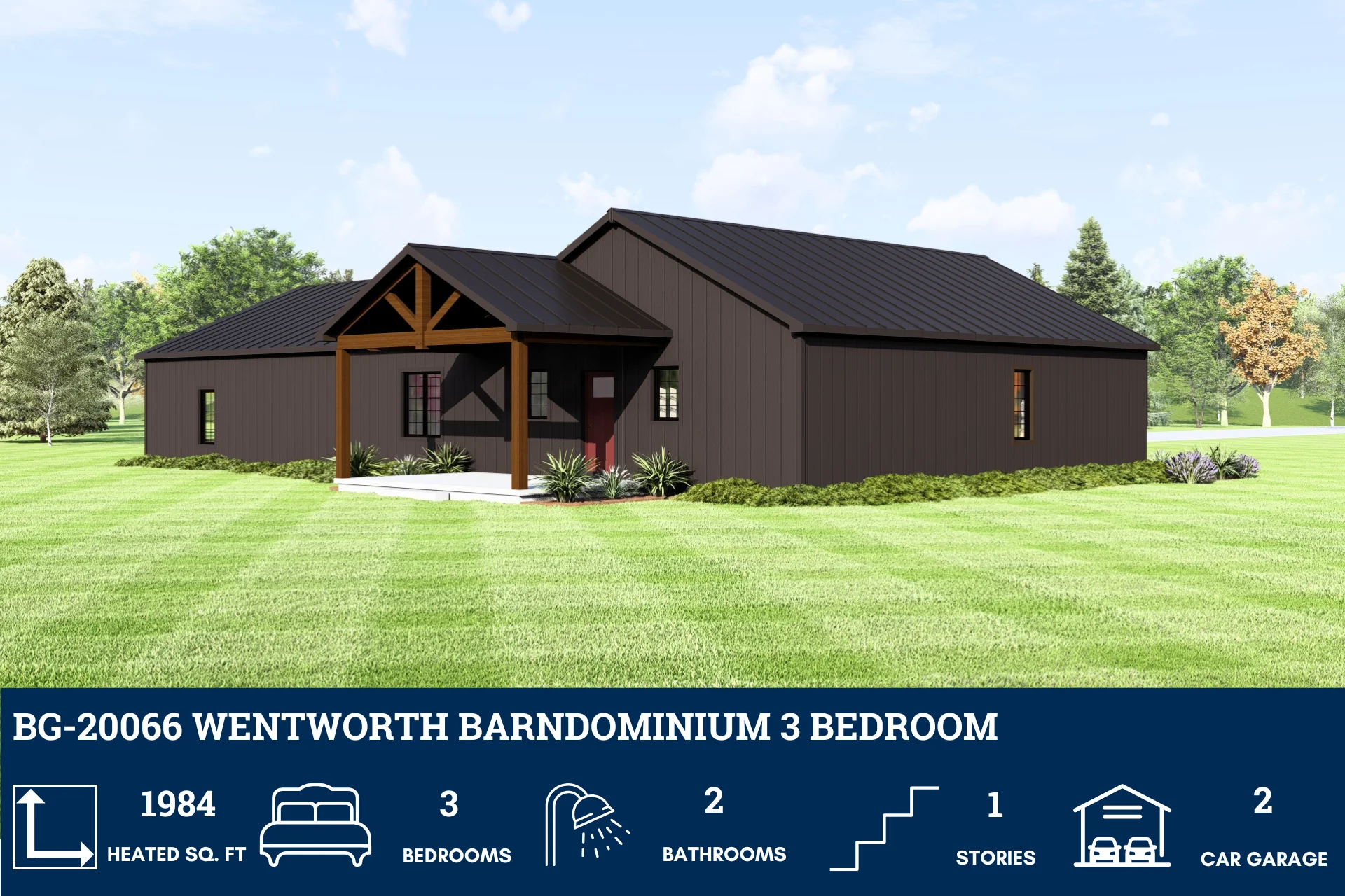 BG-20066 Wentworth Barndominium House Plan - Image 4