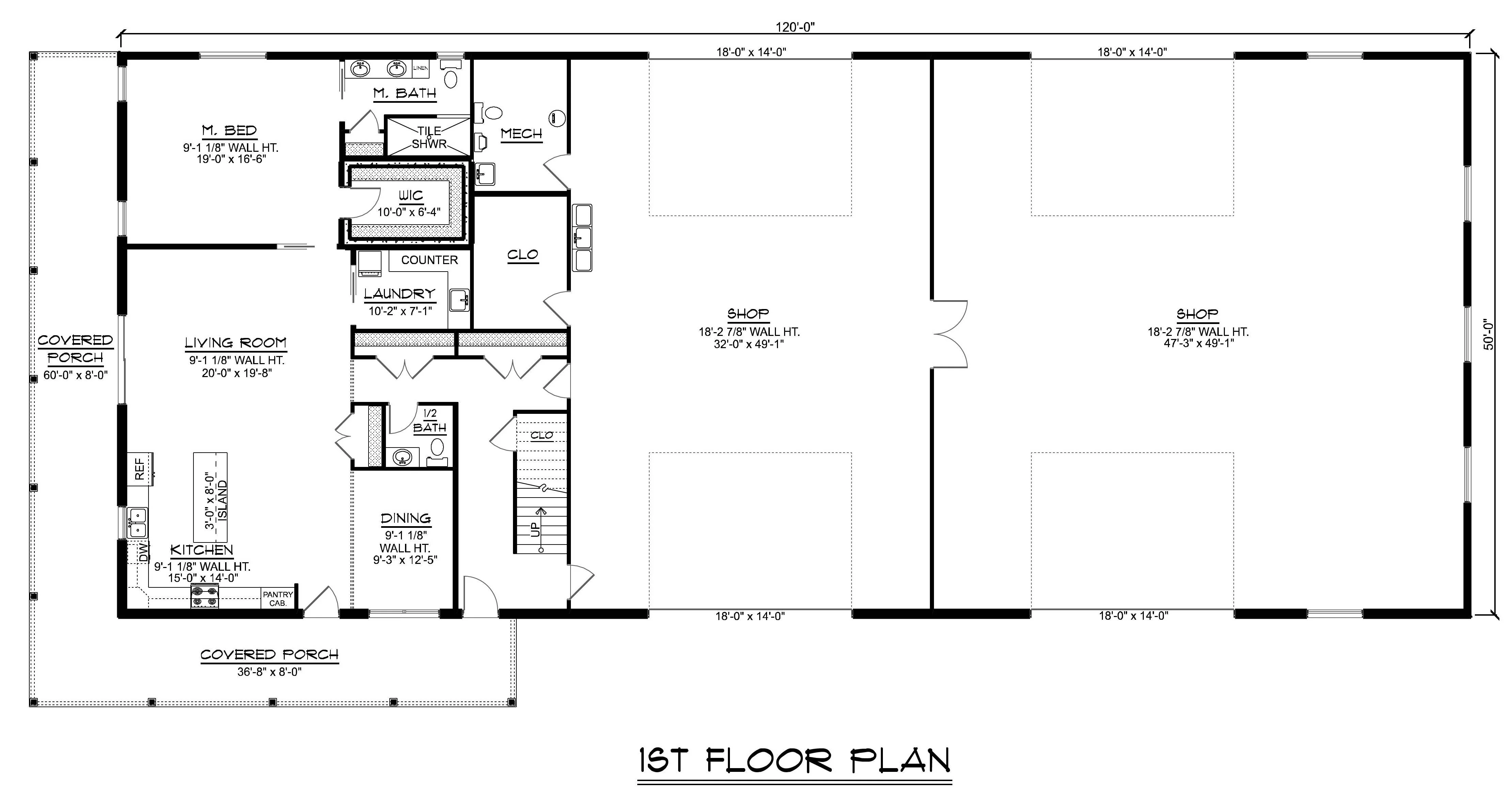 BG-20067 Channing Barndominium House Plan - Image 21