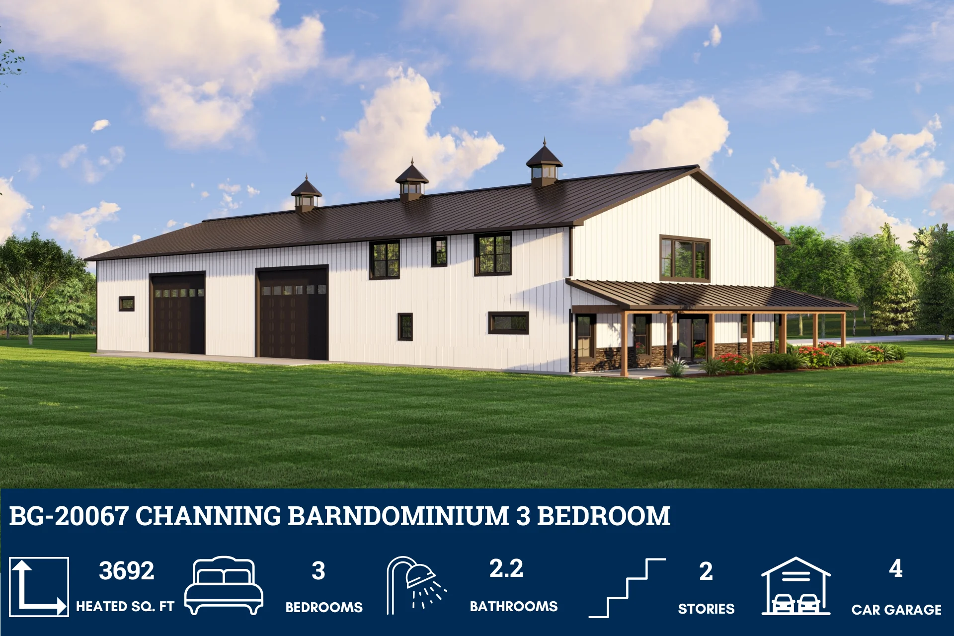 BG-20067 Channing Barndominium House Plan - Image 4