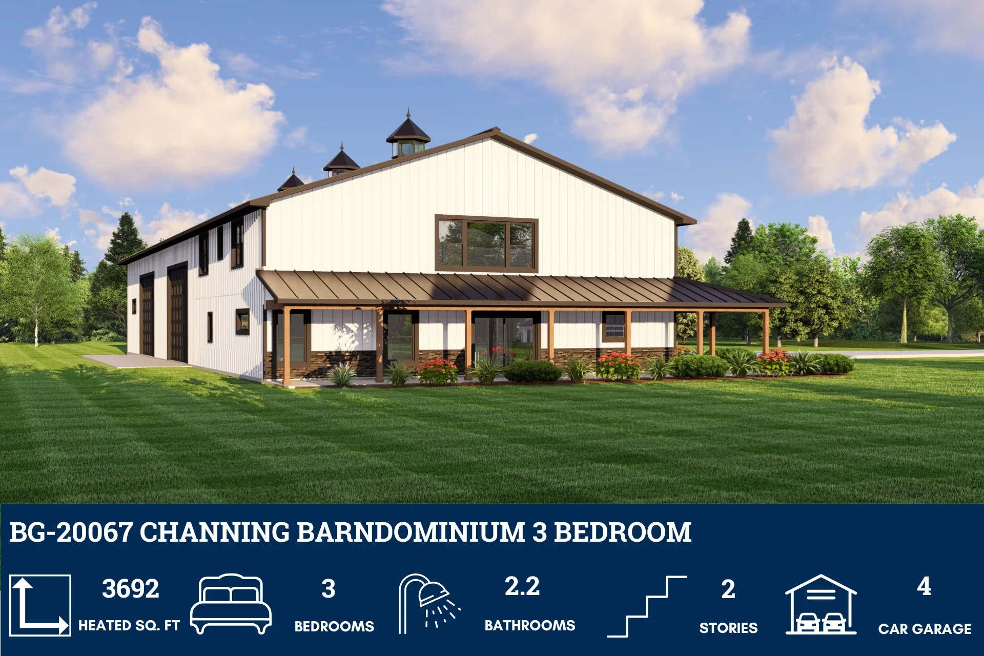 BG-20067 Channing Barndominium House Plan - Image 5