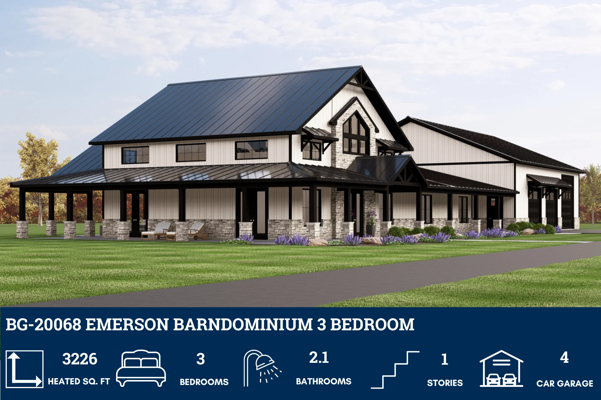 BG-20068 Emerson Barndominium House Plan - Image 5