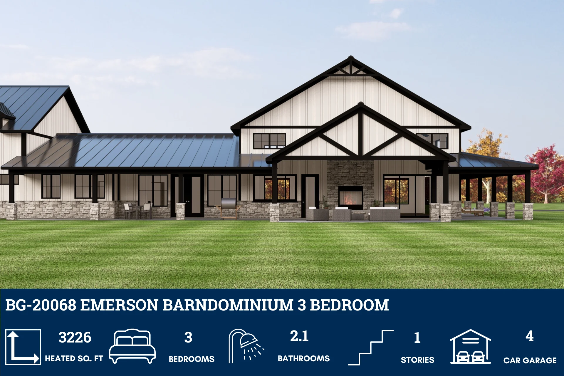 BG-20068 Emerson Barndominium House Plan - Image 6