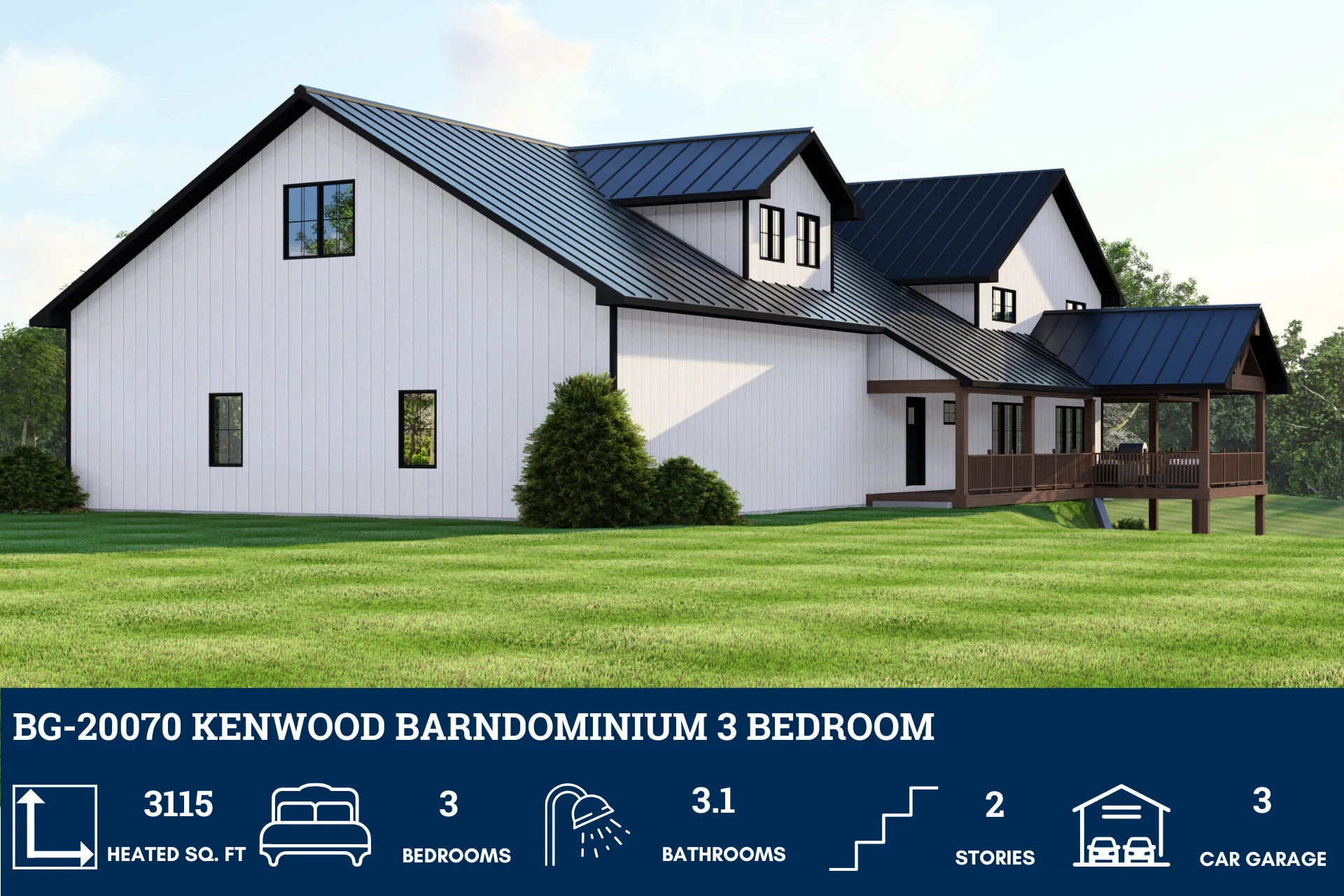BG-20070 Kenwood Barndominium House Plan - Image 4