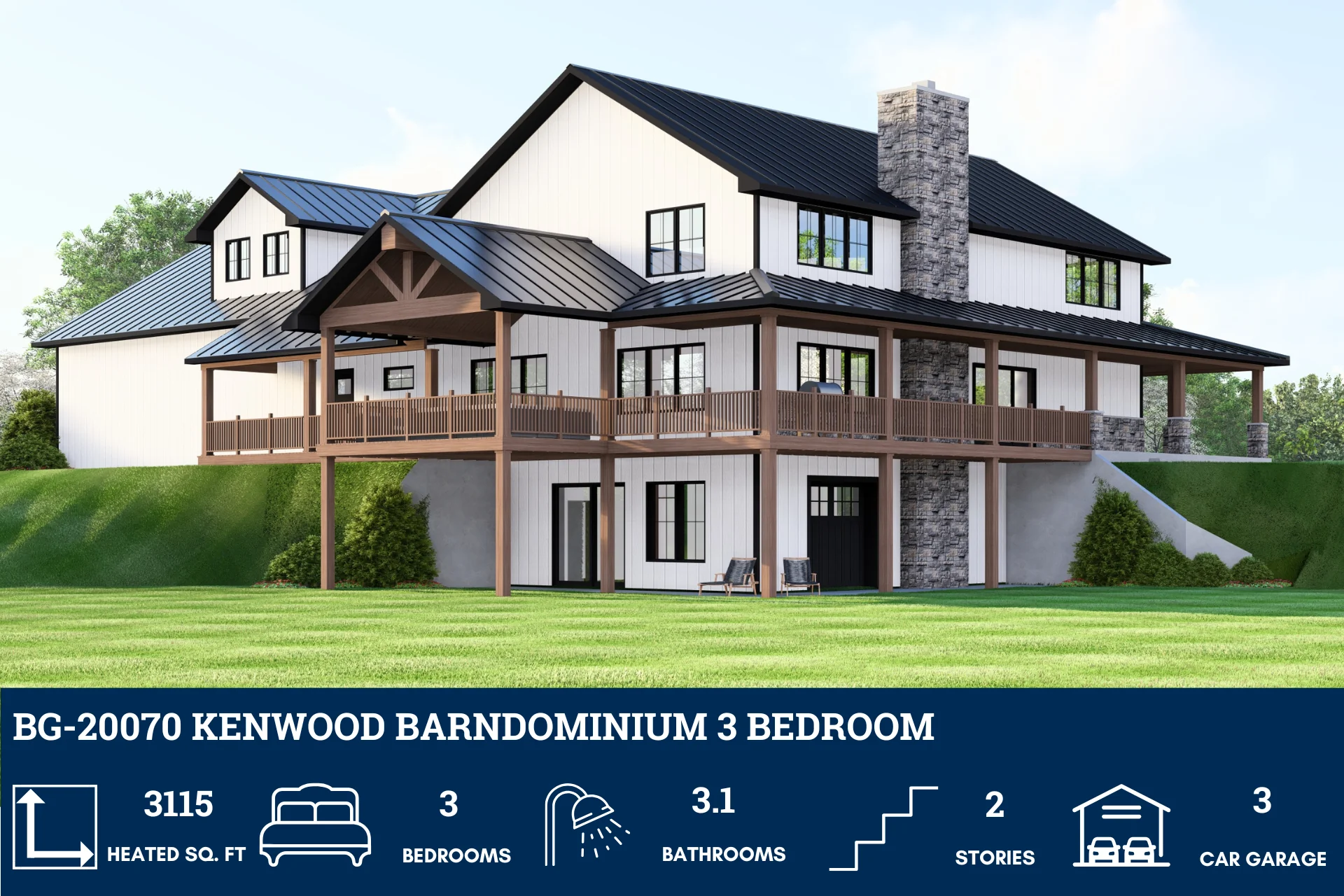 BG-20070 Kenwood Barndominium House Plan - Image 5