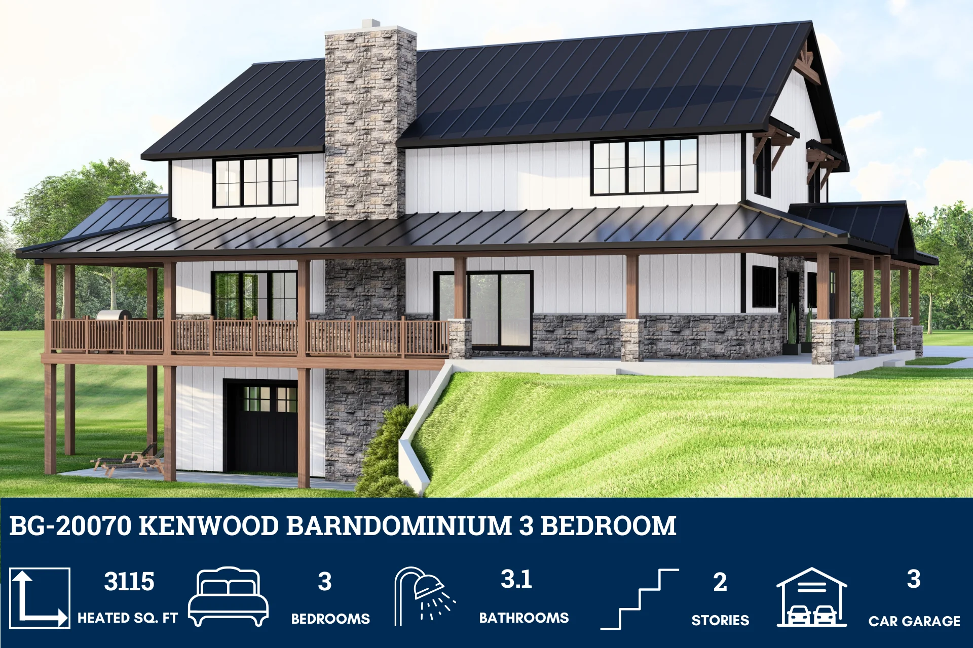 BG-20070 Kenwood Barndominium House Plan - Image 6