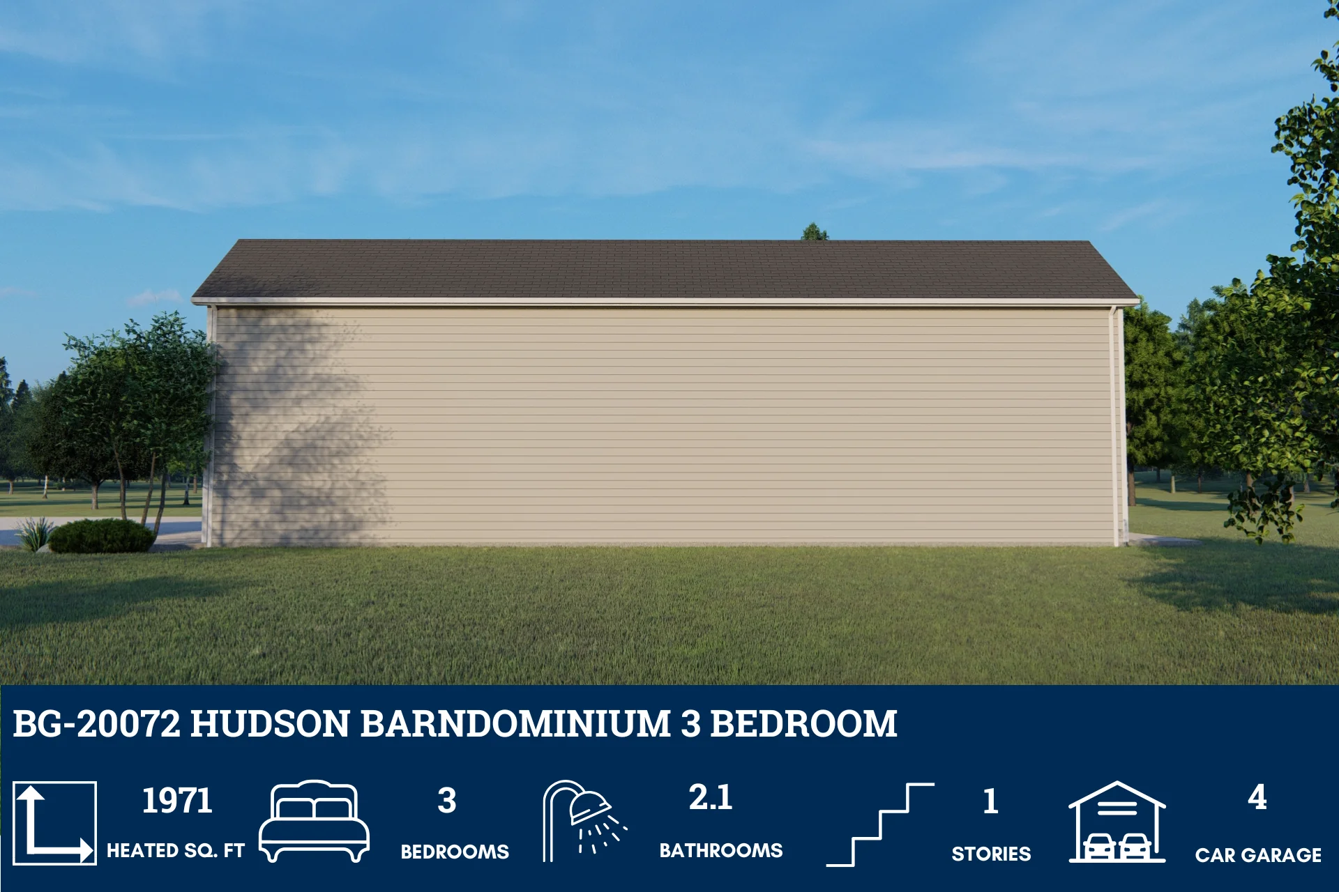 BG-20072 Hudson Barndominium House Plan - Image 2