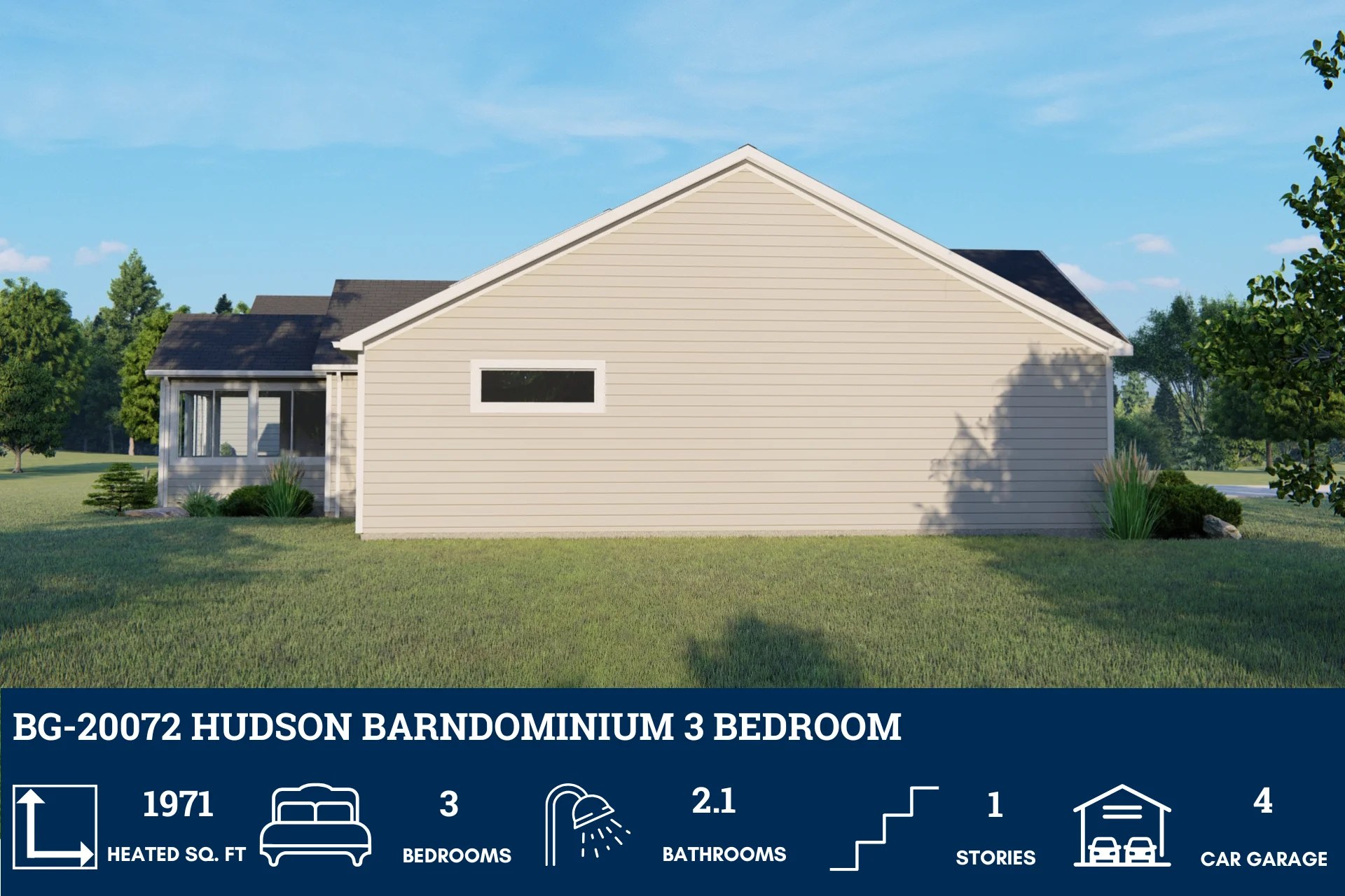 BG-20072 Hudson Barndominium House Plan - Image 4