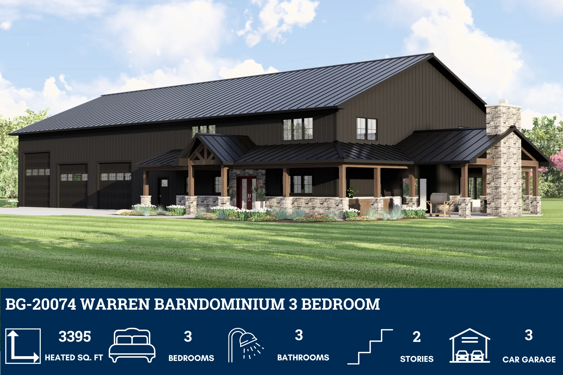 BG-20074 Warren Barndominium House Plan - Image 2