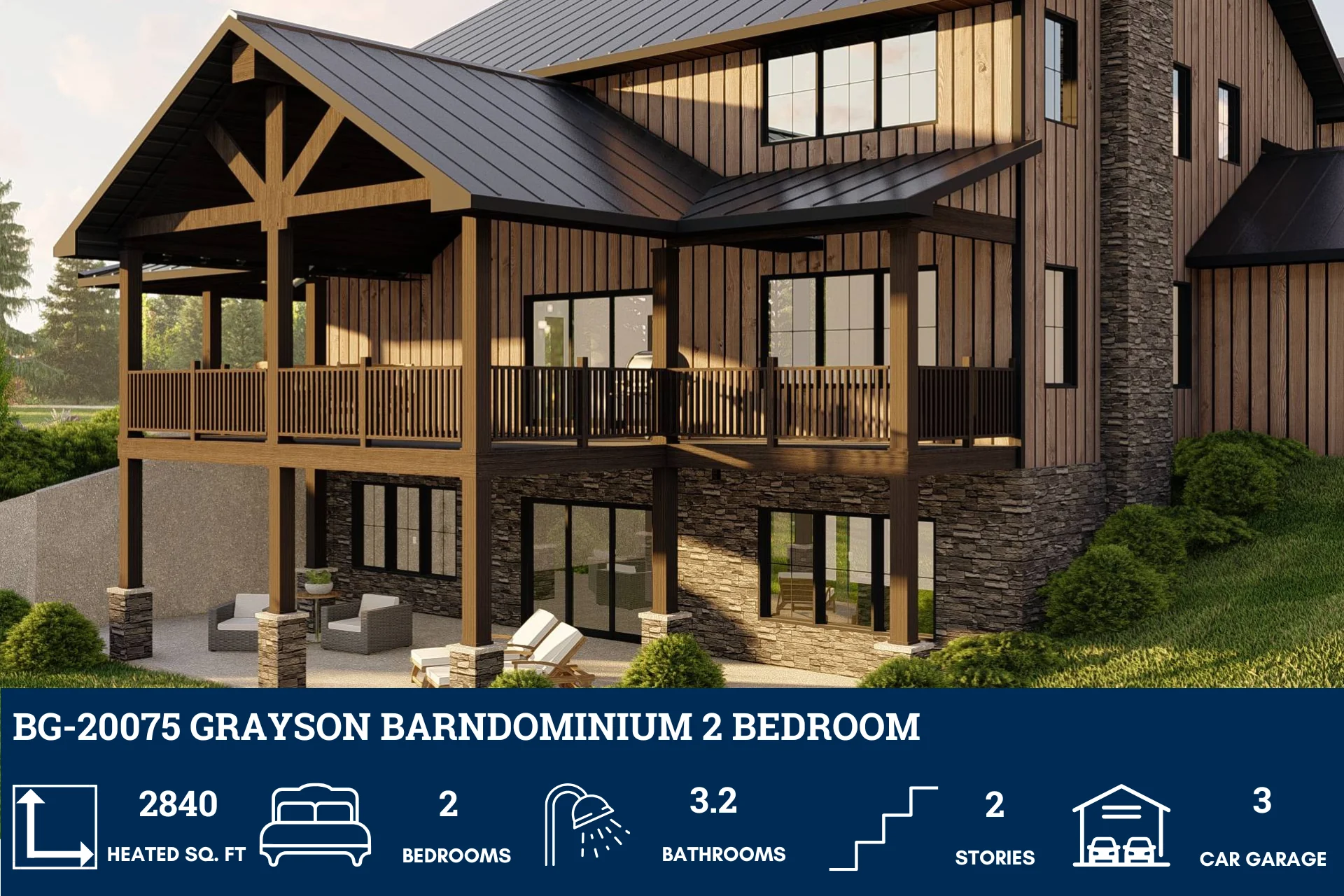 BG-20075 Grayson Barndominium House Plan - Image 4